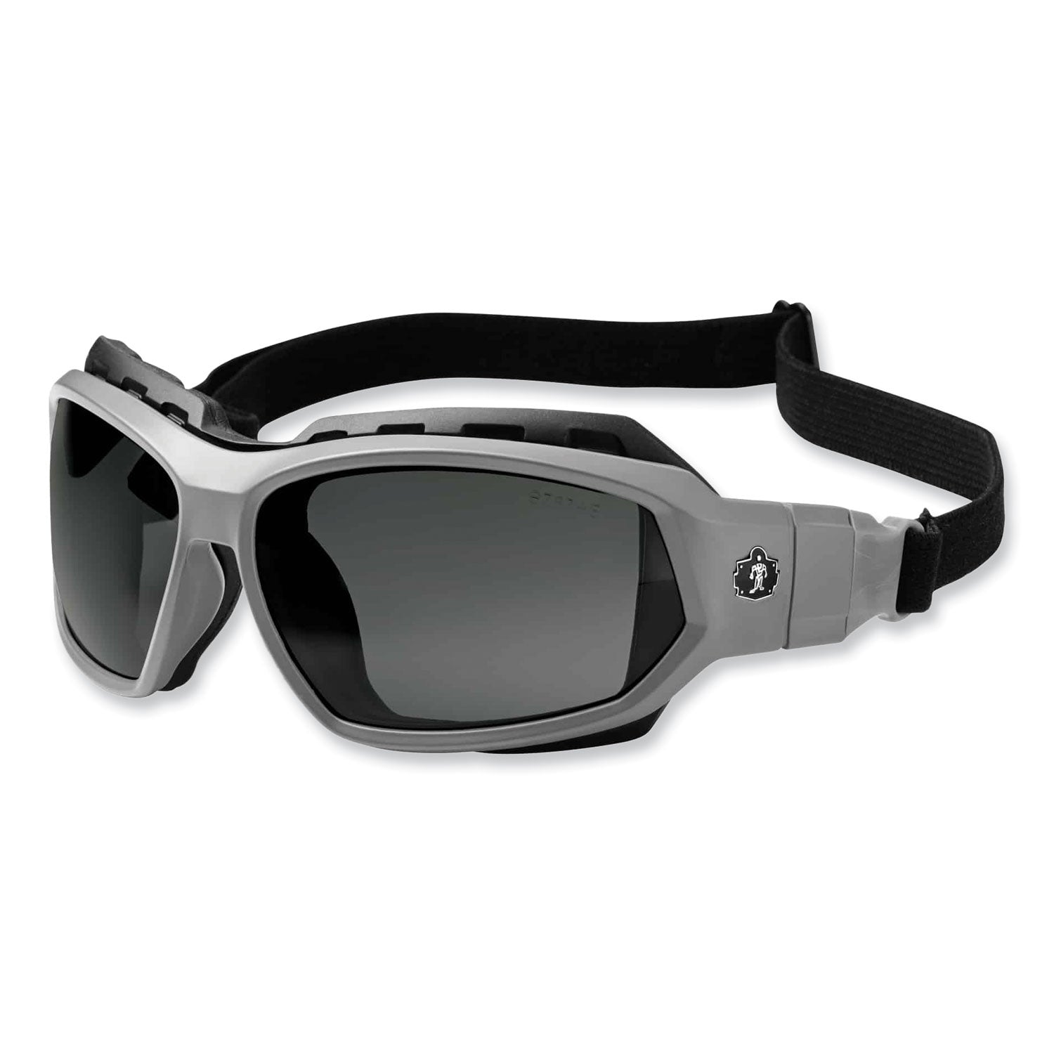 Ergodyne® Skullerz Loki Safety Glasses/Goggles, Matte Gray Nylon Impact Frame, Polarized Smoke Polycarbonate Lens