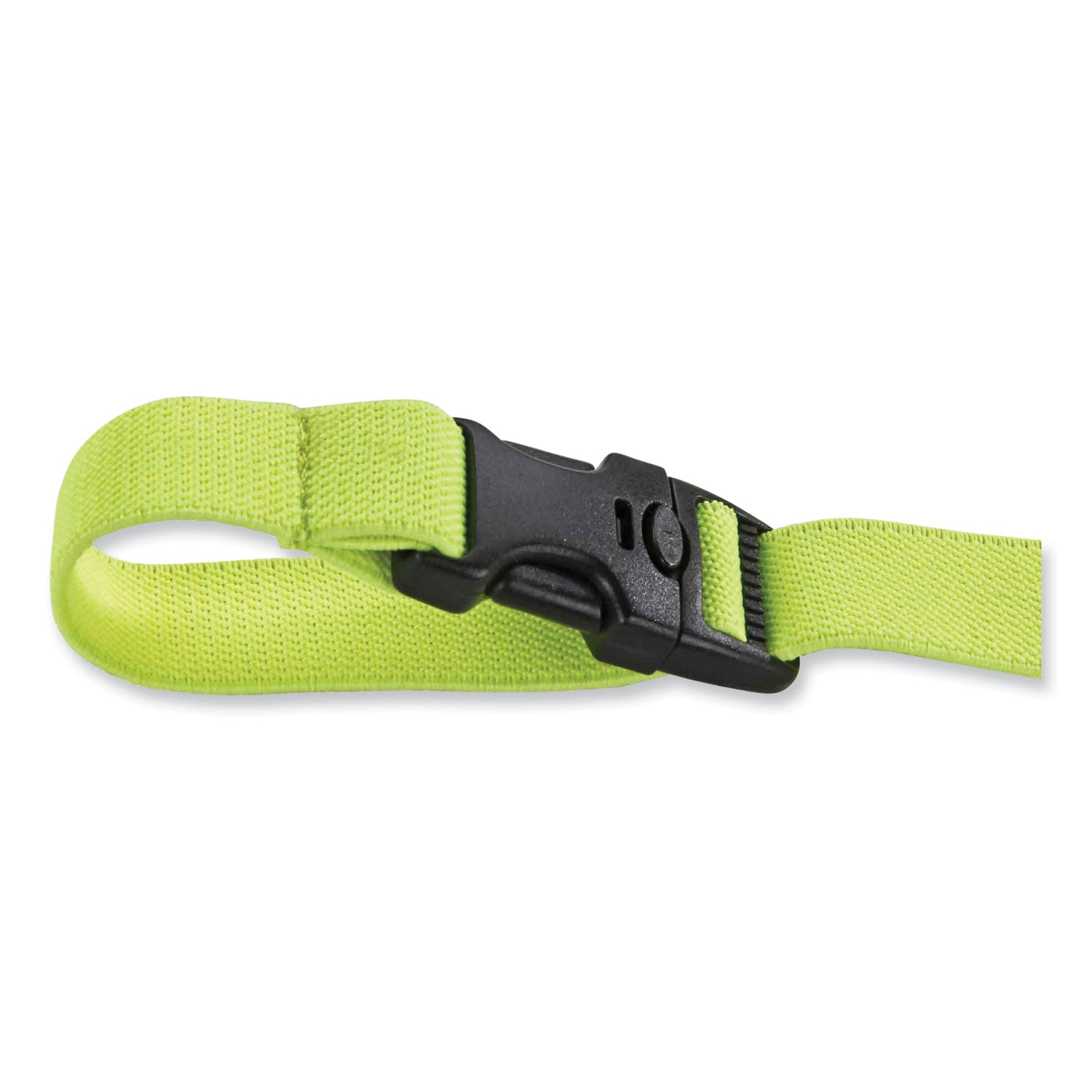 Squids 3150 Elastic Lanyard with Buckle, 2 lb Max Working Capacity, 18" to 48" Long, Lime