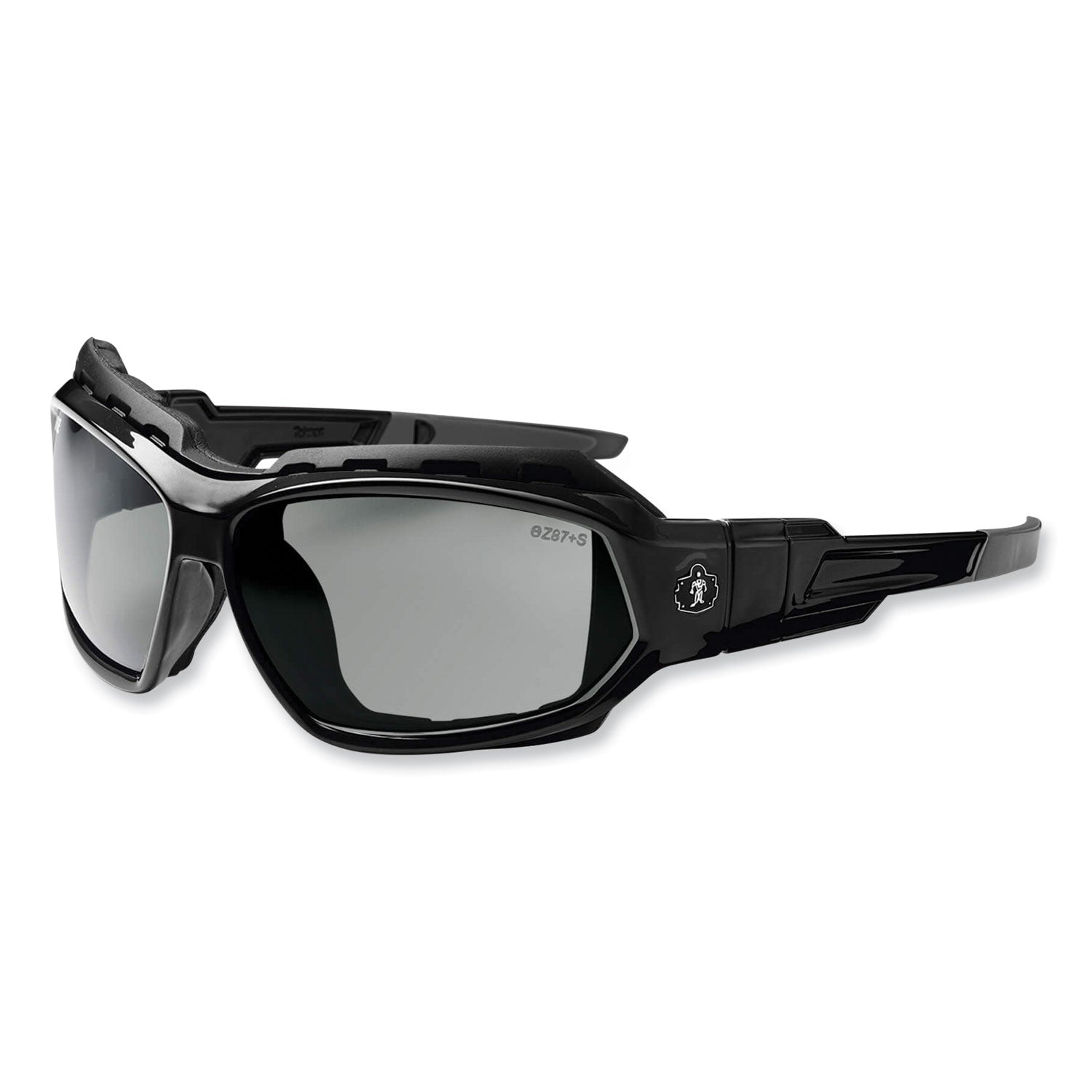 Ergodyne® Skullerz Loki Safety Glasses/Goggles, Black Nylon Impact Frame,Polarized Smoke Polycarbonate Lens