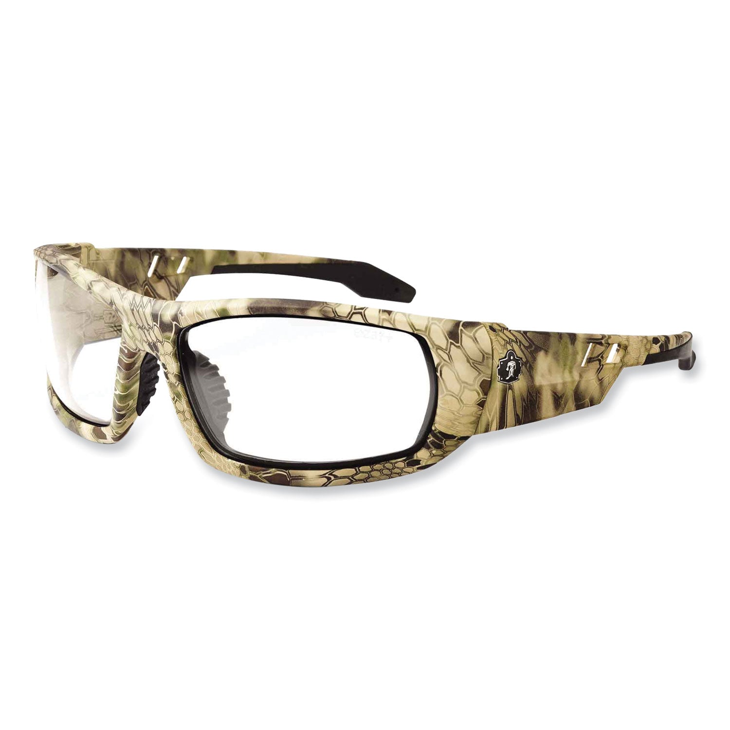 Skullerz Odin Safety Glasses, Kryptek Highlander Nylon Impact Frame, Clear Polycarbonate Lens