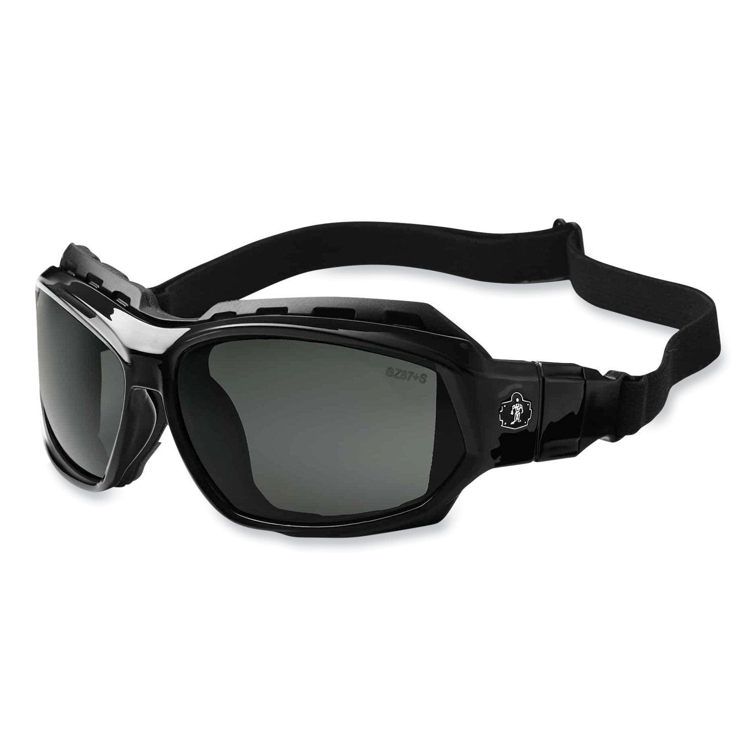 Ergodyne® Skullerz Loki Safety Glasses/Goggles, Black Nylon Impact Frame,Polarized Smoke Polycarbonate Lens