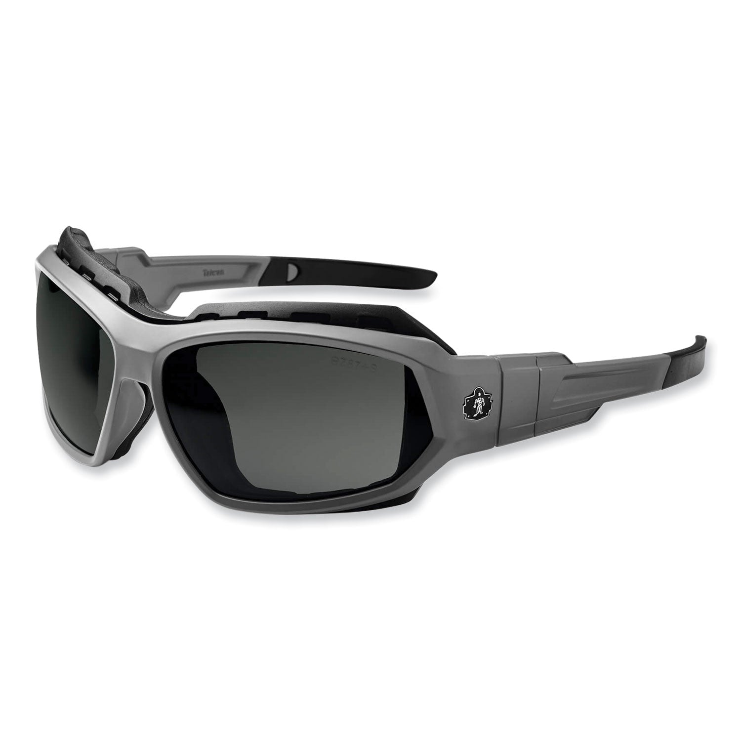 Ergodyne® Skullerz Loki Safety Glasses/Goggles, Matte Gray Nylon Impact Frame, Polarized Smoke Polycarbonate Lens