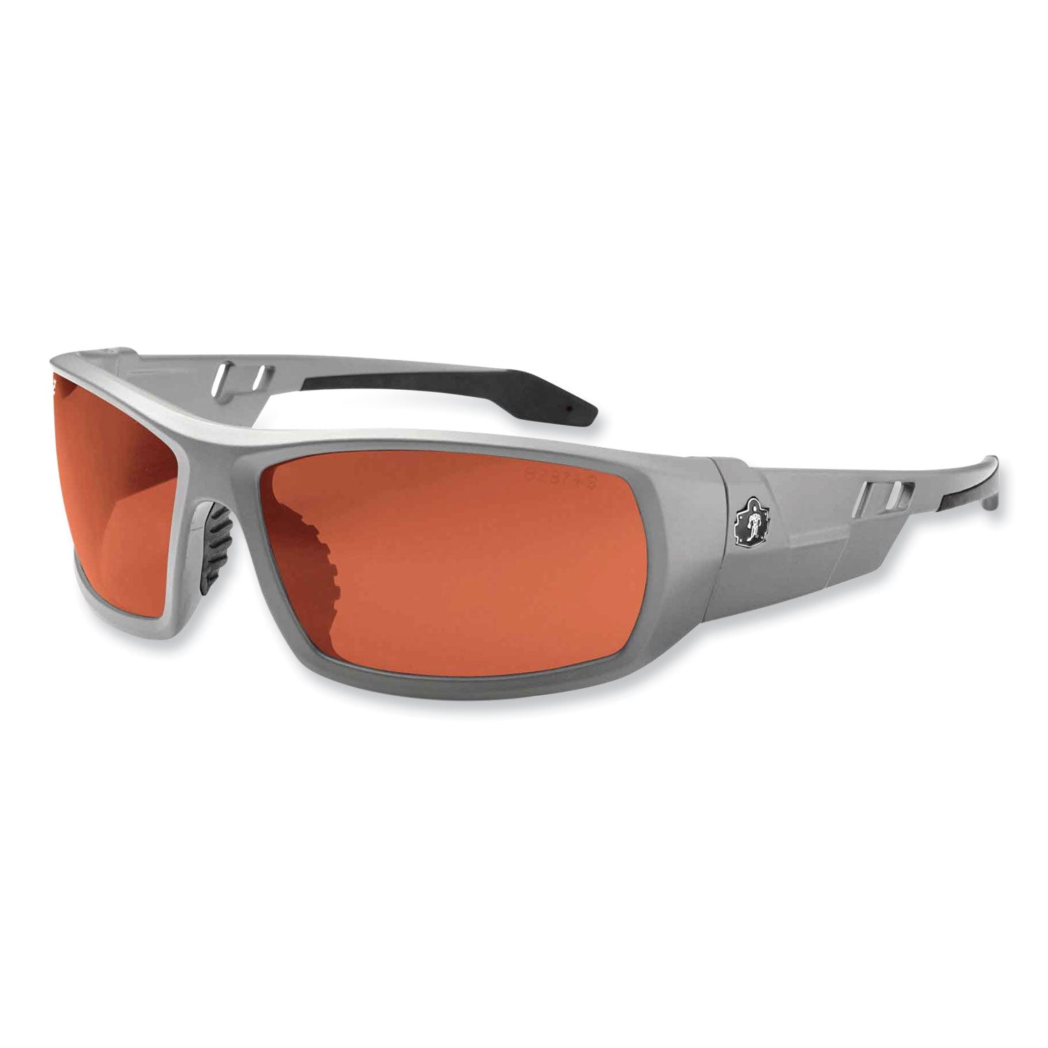 Skullerz Odin Safety Glasses, Matte Gray Nylon Impact Frame, Polarized Polycarbonate Lens