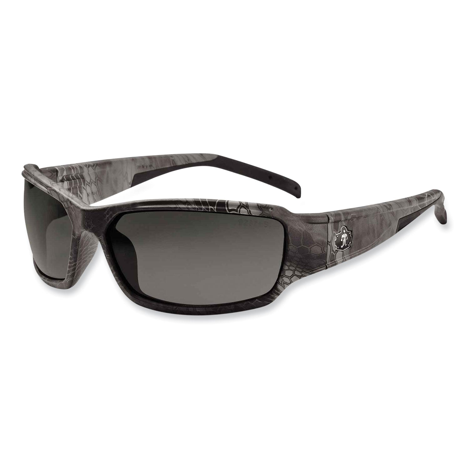 Skullerz Thor Safety Glasses, Kryptek Tyhpon Nylon Impact Frame, Polarized Smoke Polycarb Lens