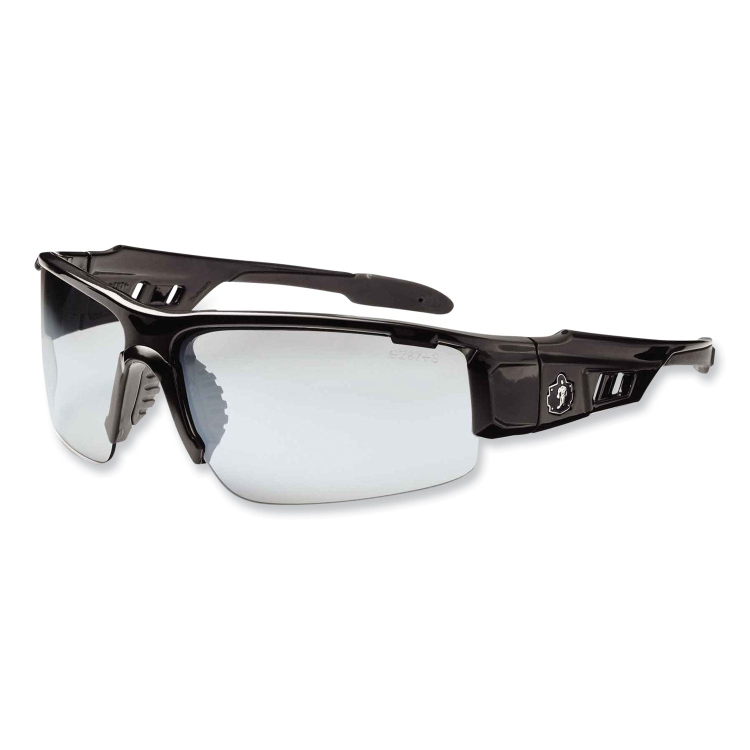 Skullerz Dagr Safety Glasses, Black Nylon Impact Frame, Indoor/Outdoor Polycarbonate Lens