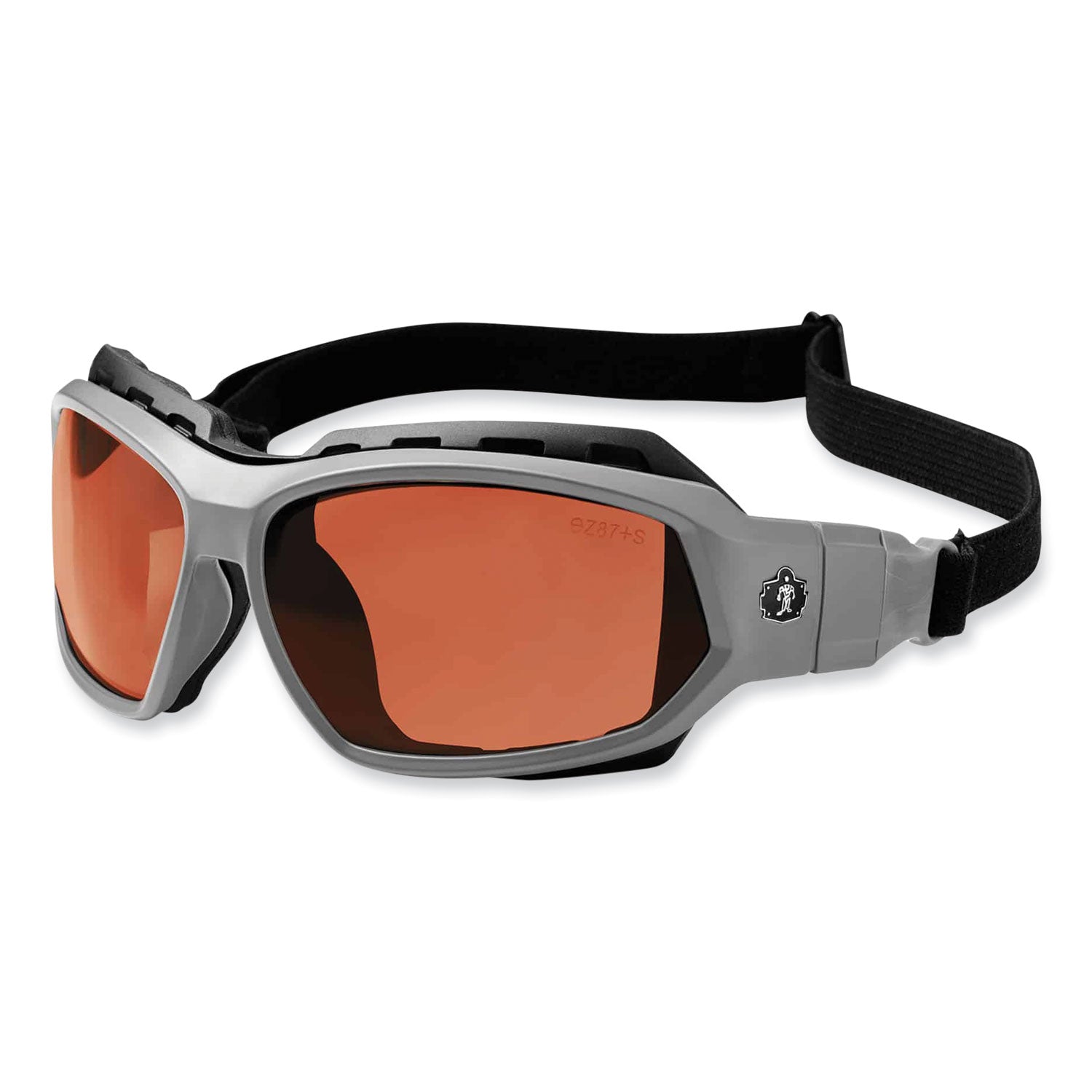 Ergodyne® Skullerz Loki Safety Glasses/Goggles, Gray Nylon Impact Frame, Polarized Copper Polycarbonate Lens