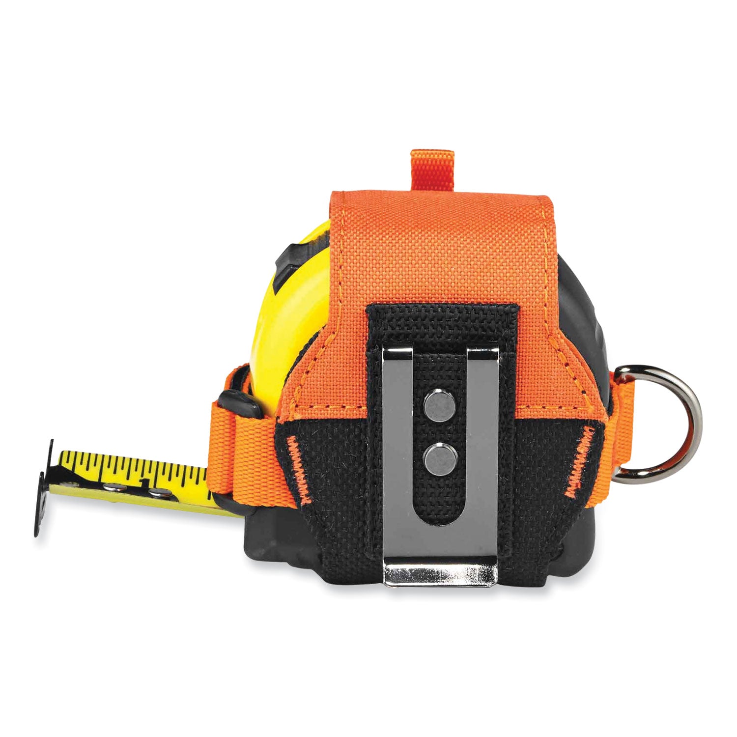 Ergodyne® Squids 3770 Belt Clip Tape Measure Holder, Large, 3.62 x 7.25 x 2.5, Polyester, Orange