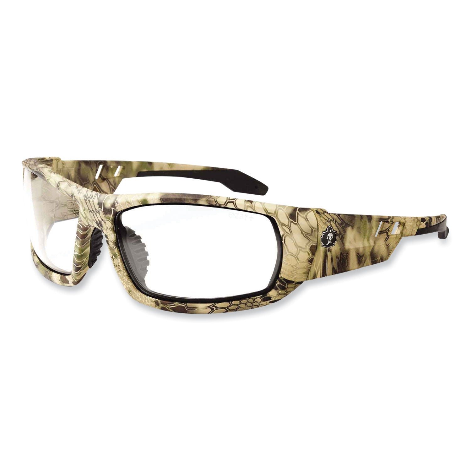 Skullerz Odin Safety Glasses, Kryptek Highlander Nylon Impact Frame, Anti-Fog Clear Lens