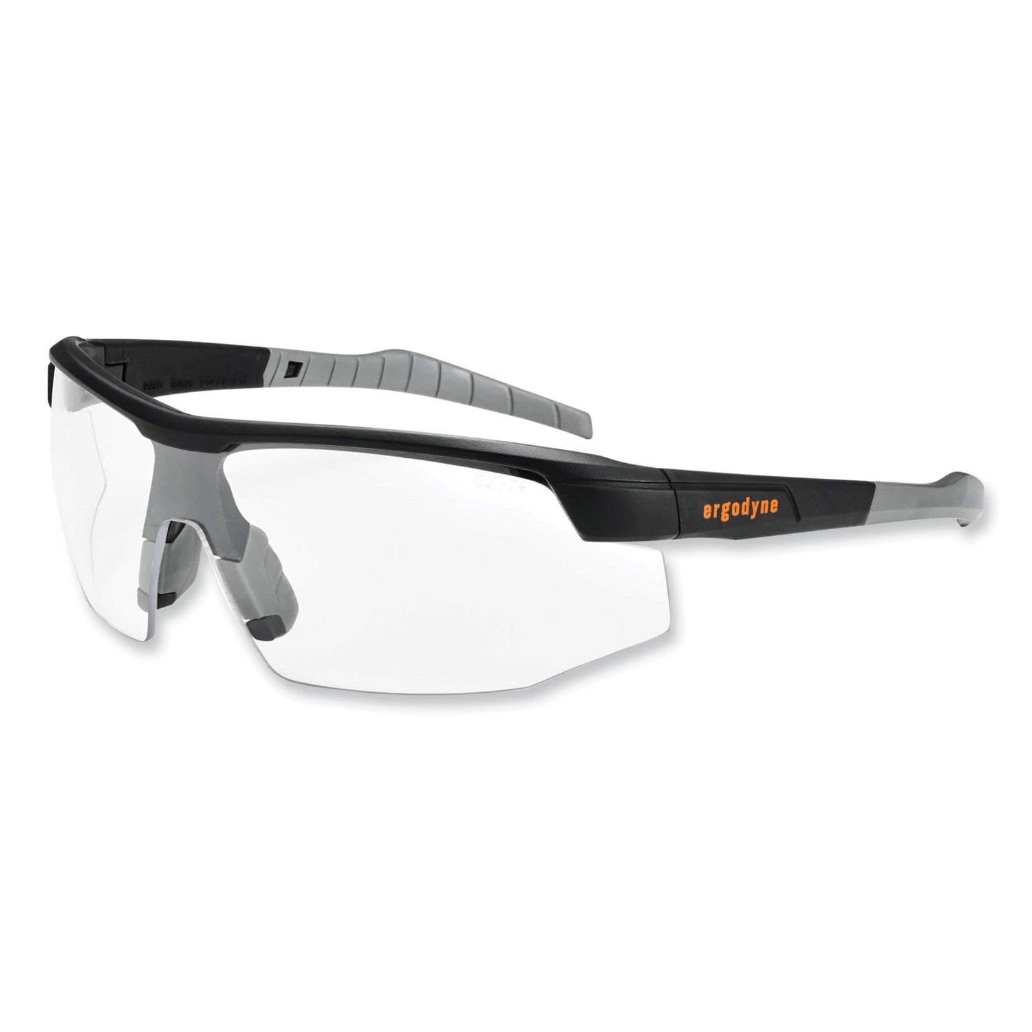 Skullerz Skoll Safety Glasses, Matte Black Nylon Impact Frame, Anti-Fog Clear Polycarbonate Lens