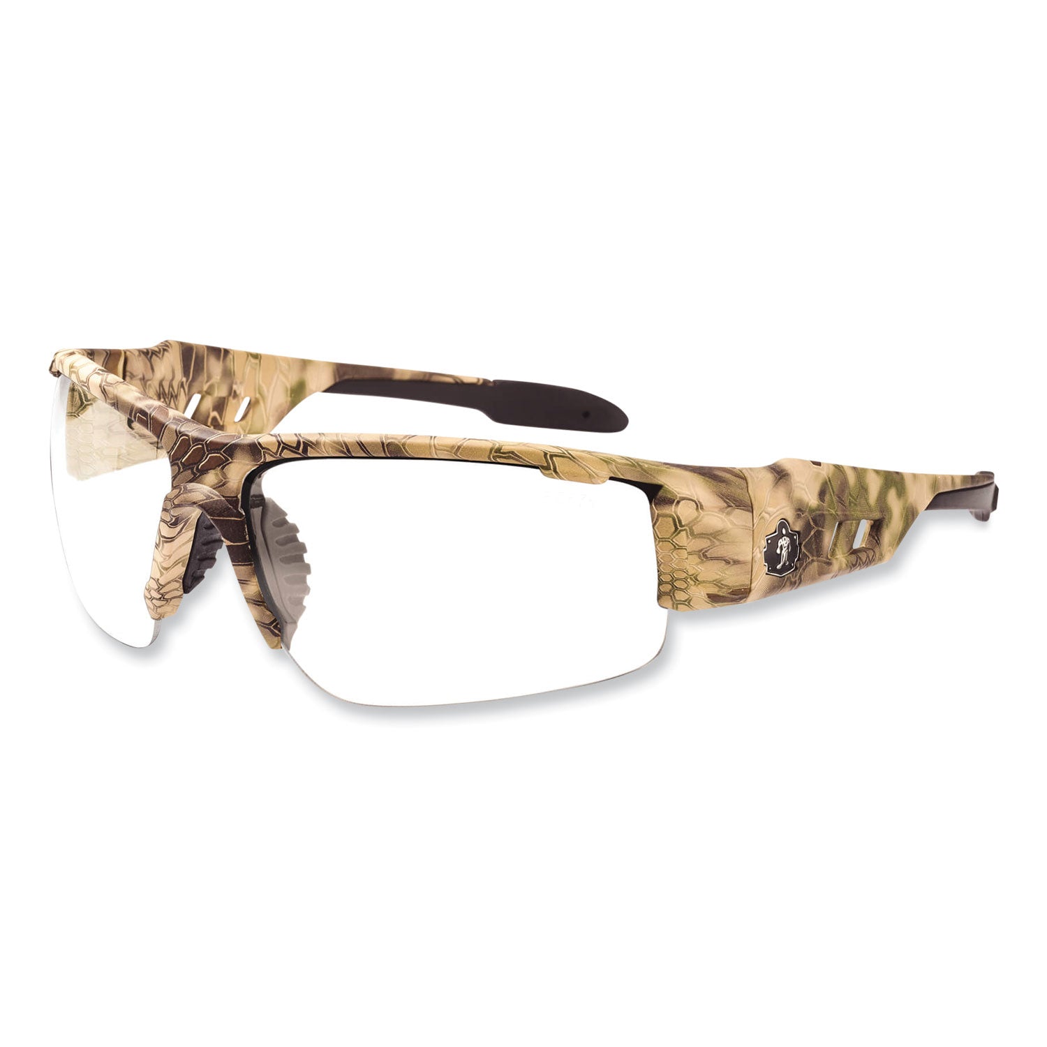 Skullerz Dagr Safety Glasses, Kryptek Highlander Nylon Impact Frame, Anti-Fog Clear