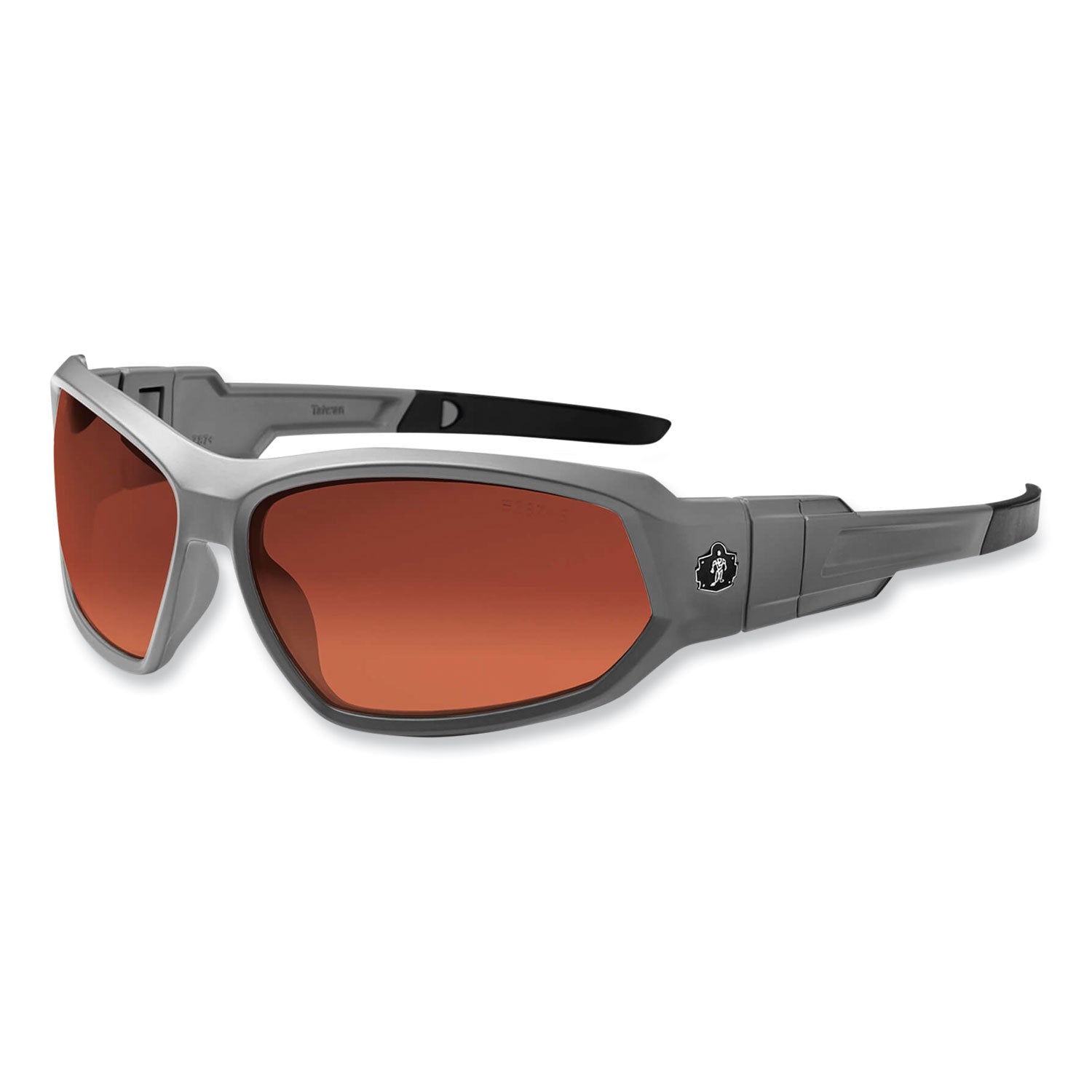 Ergodyne® Skullerz Loki Safety Glasses/Goggles, Gray Nylon Impact Frame, Polarized Copper Polycarbonate Lens