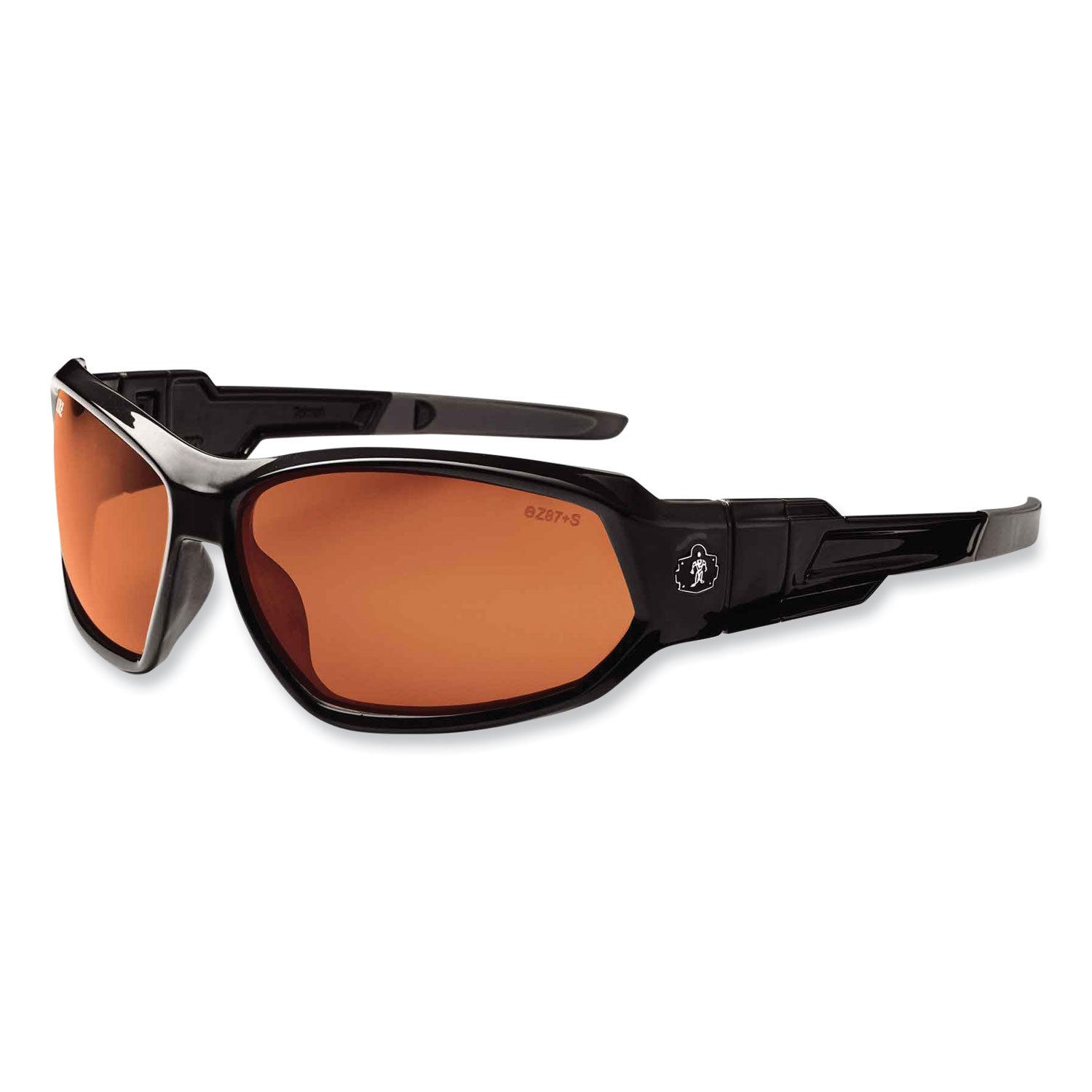 Ergodyne® Skullerz Loki Safety Glasses/Goggles, Black Nylon Impact Frame, Polarized Copper Polycarbonate Lens