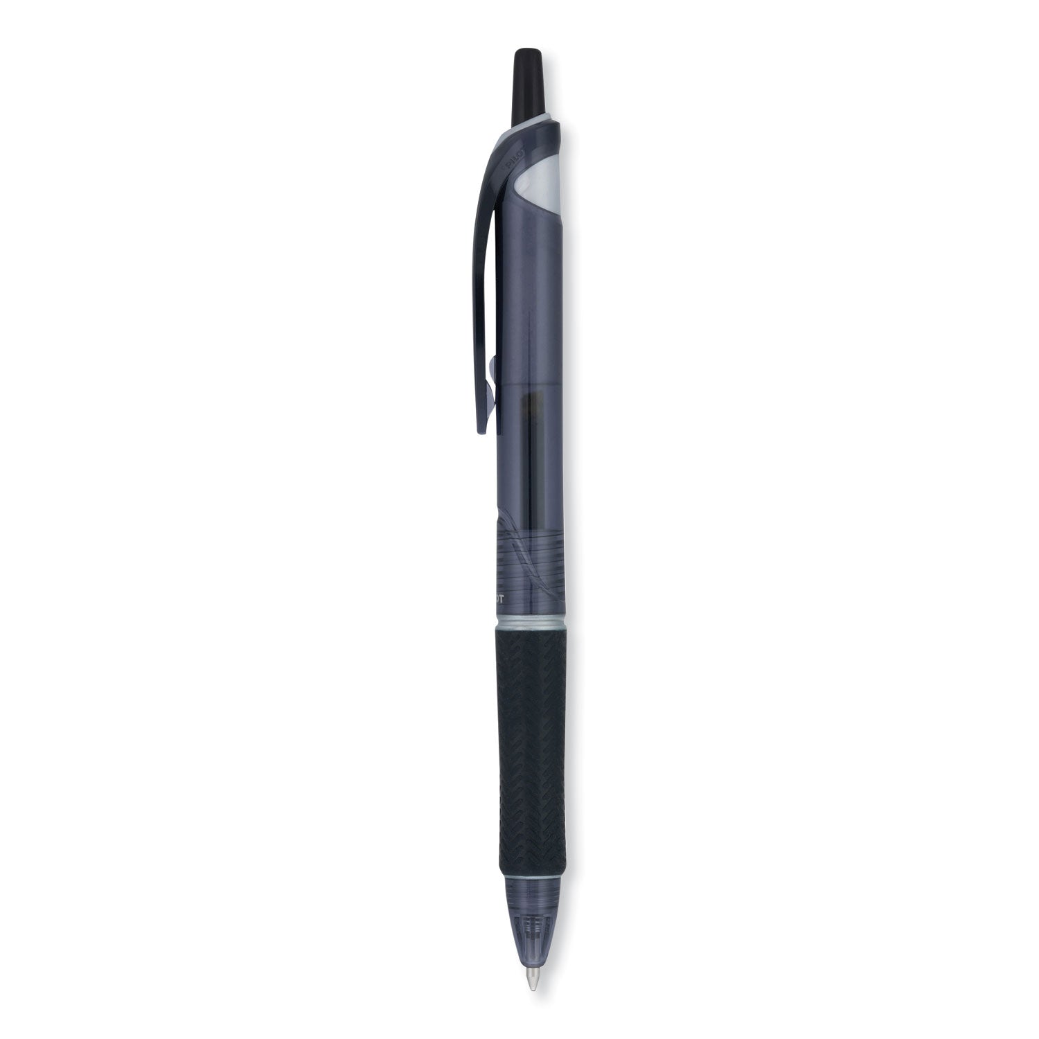 Pilot® Acroball Colors Advanced Ink Hybrid Gel Pen, Retractable, Medium 1 mm, Black Ink, Smoke/Black Barrel