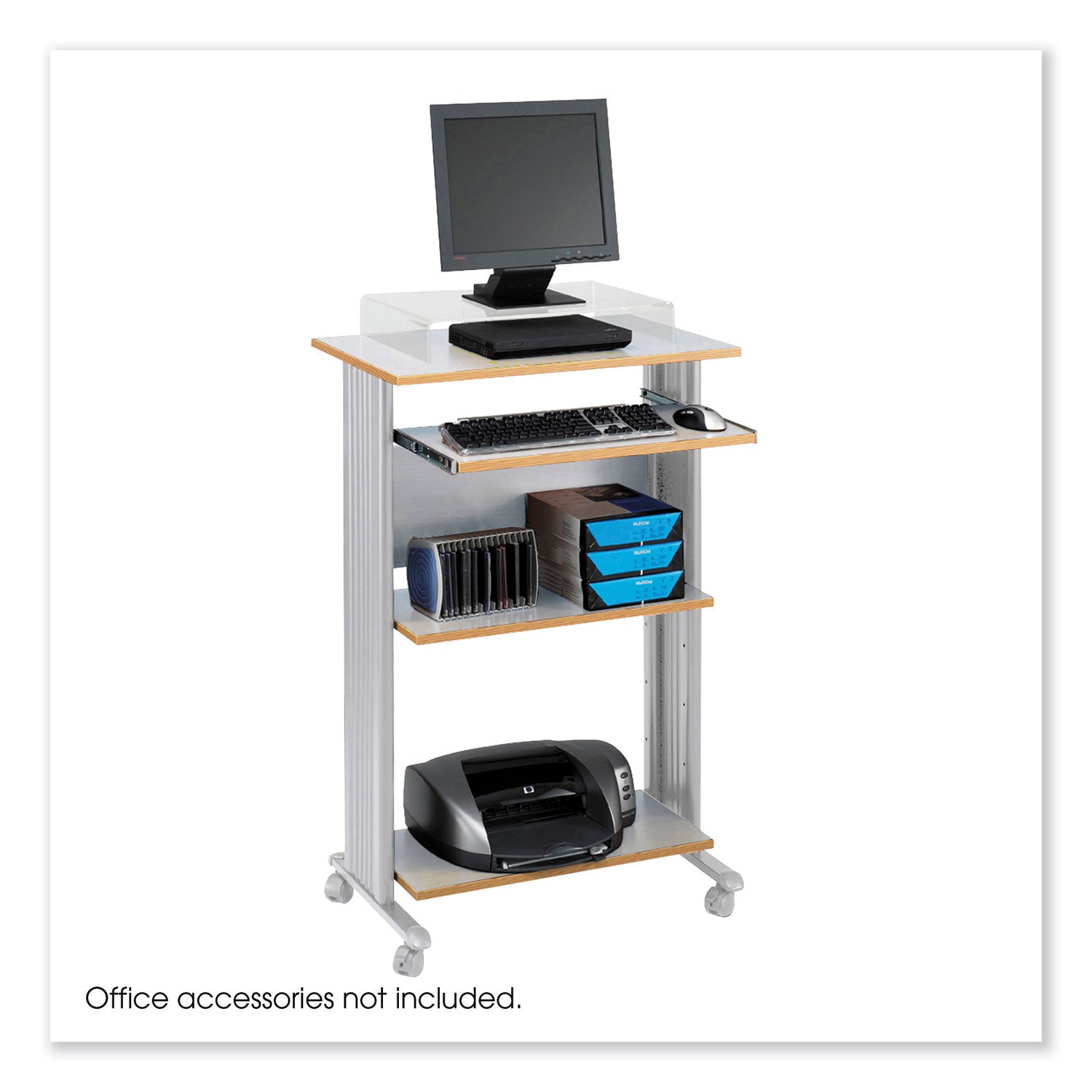 Safco® Muv Standing Desk, 29.5" x 22" x 45", Gray