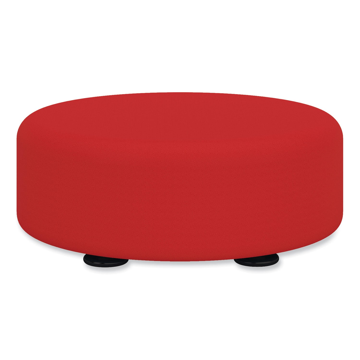 Learn 15" Round Vinyl Floor Seat, 15" dia x 5.75"h, Red