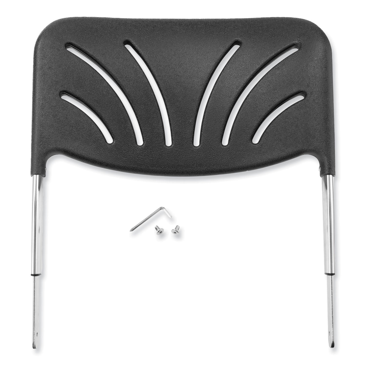 Backrest for NPS 6600 Series Elephant Z-Stools, 16.25 x 4.5 x 19, Plastic/Steel, Black