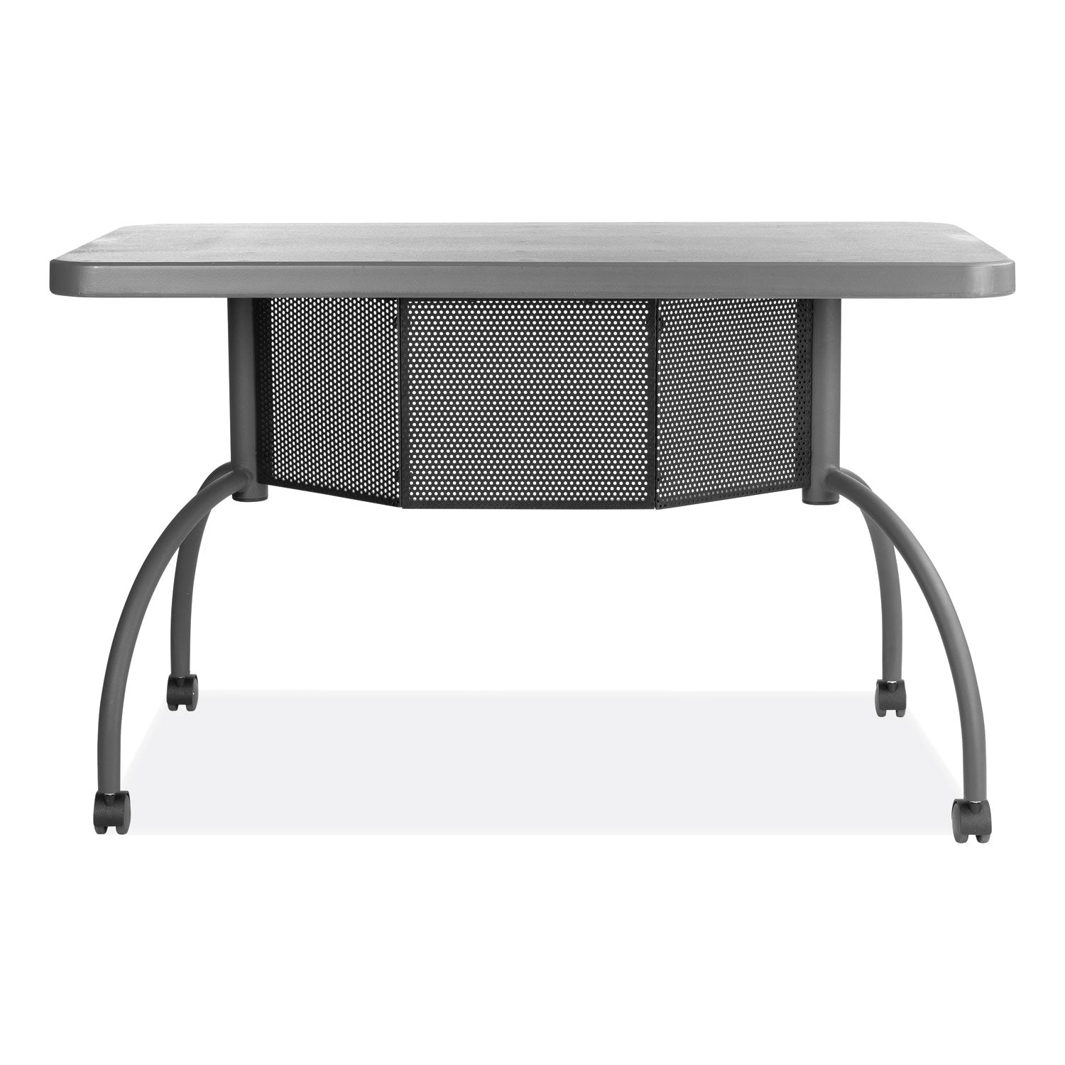 Teacher's WorkPod Desk, 48" x 24" x 30", Charcoal Slate