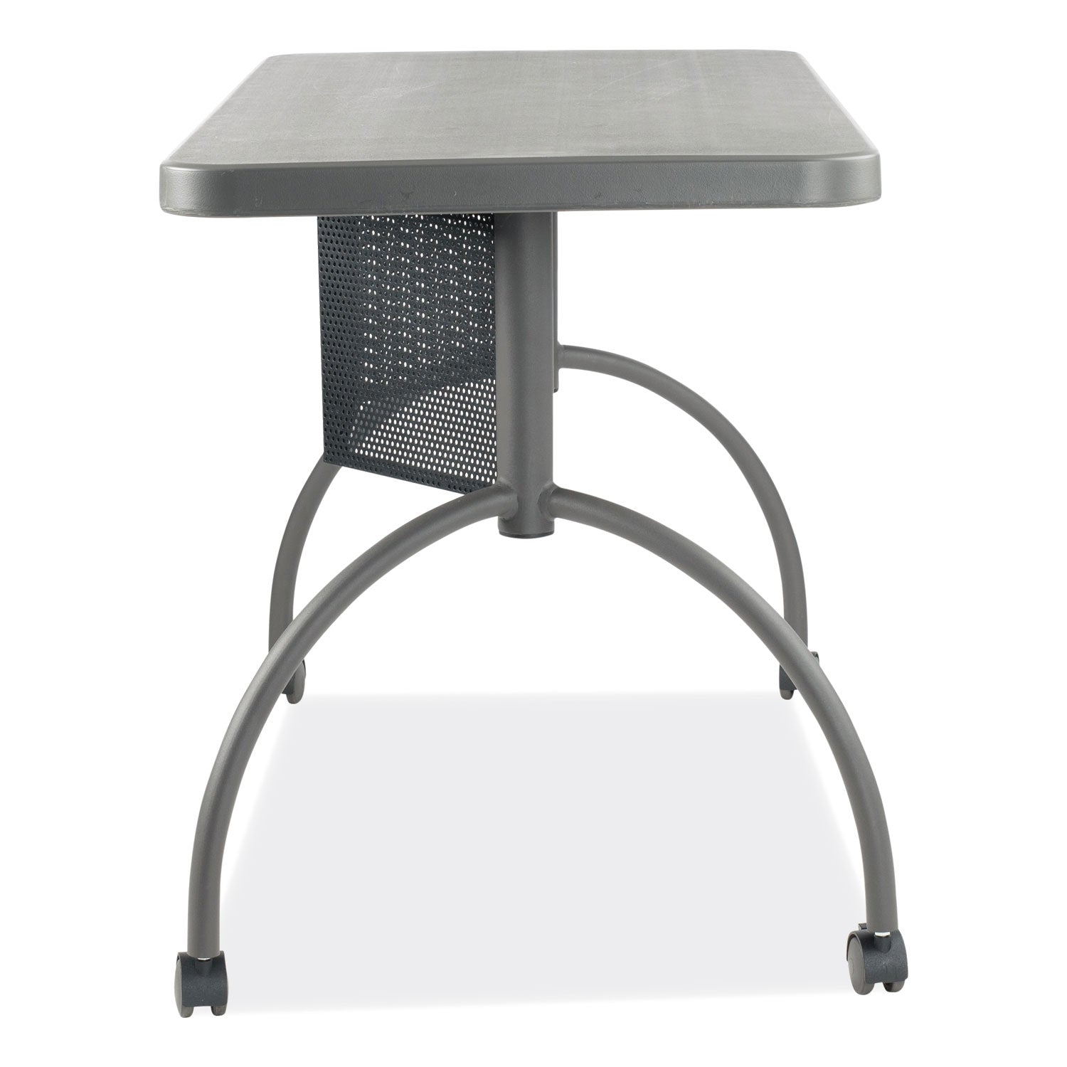 Teacher's WorkPod Desk, 48" x 24" x 30", Charcoal Slate Oklahoma Sound® Flipcost