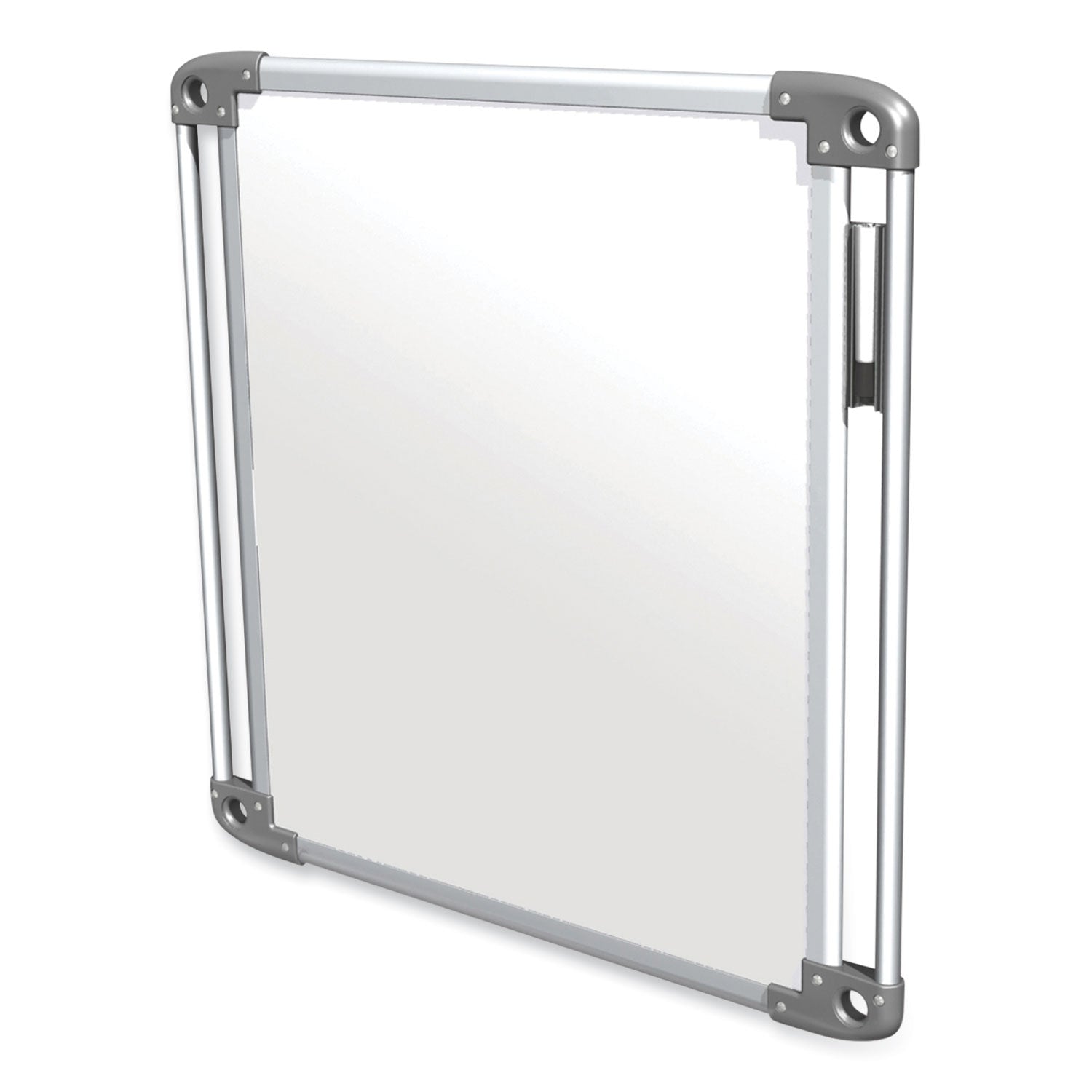 Nexus Double-Sided Portable Whiteboard Tablet, 27.88x27.88, White Surface, Satin Aluminum Frame