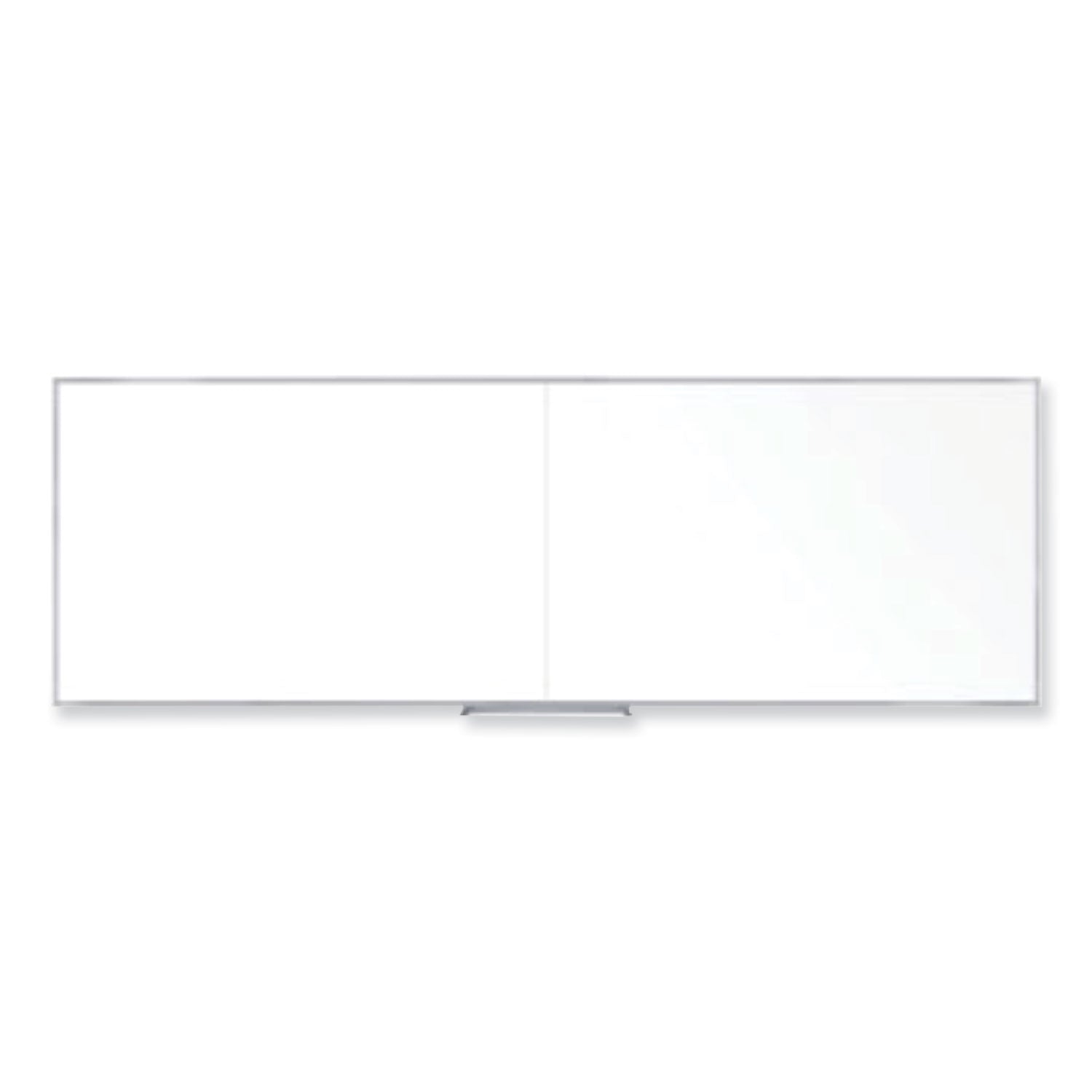 Non-Magnetic Whiteboard with Aluminum Frame, 144.63 x 48.47, White Surface, Satin Aluminum Frame