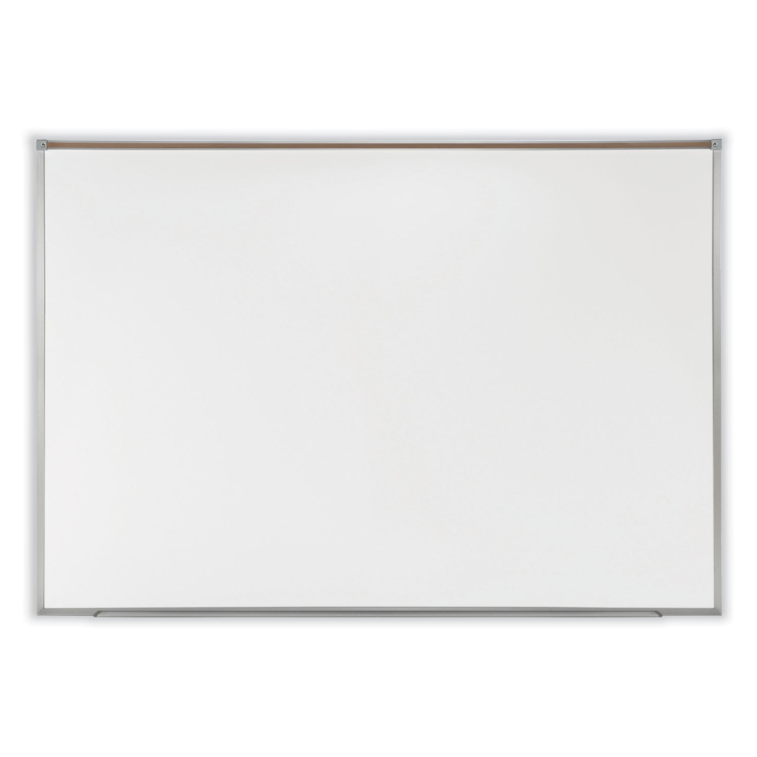 Proma Magnetic Porcelain Projection Whiteboard with Satin Aluminum Frame, 48.5 x 36.5, White Surface