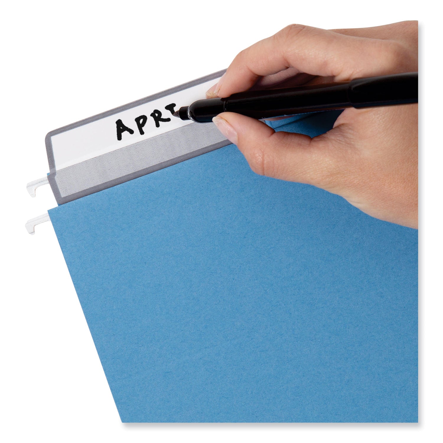 Smead™ Colored Hanging File Folders with ProTab Kit, Letter Size, 1/3-Cut, Blue