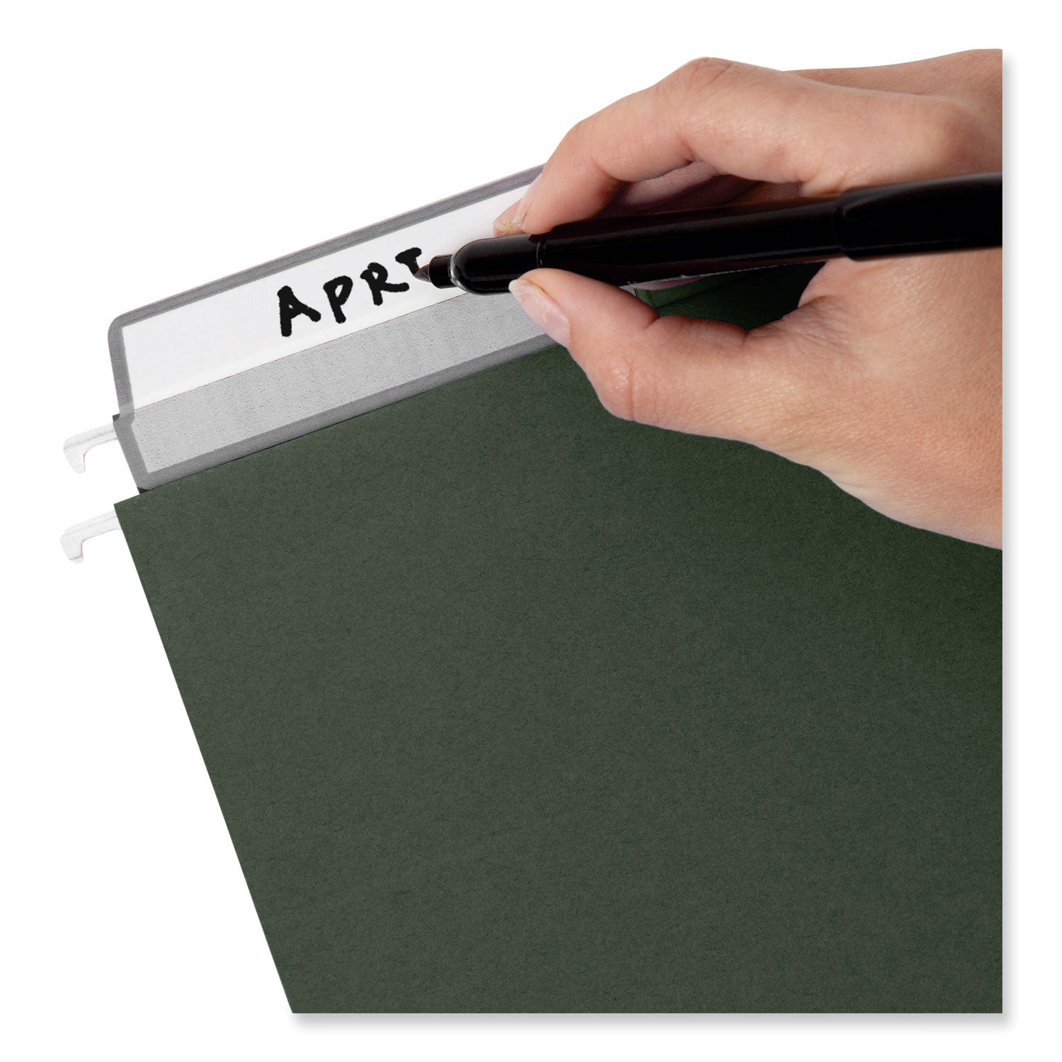 Smead™ 100% Recycled Hanging File Folders with ProTab Kit, Letter Size, 1/3-Cut, Standard Green