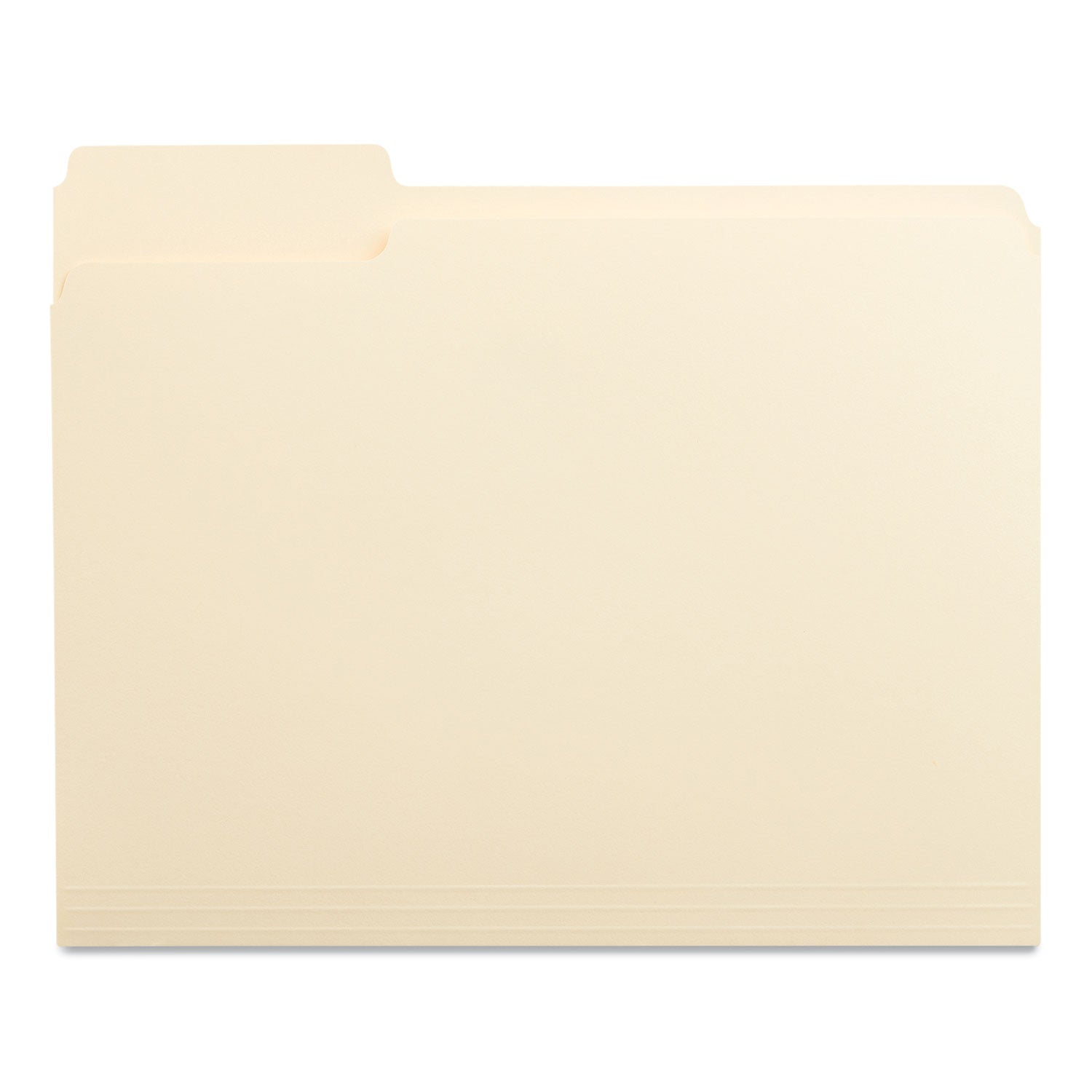 Universal® Top Tab File Folders, 1/3-Cut Tabs: Left Position, Letter Size, 0.75" Expansion, Manila, 100/Box