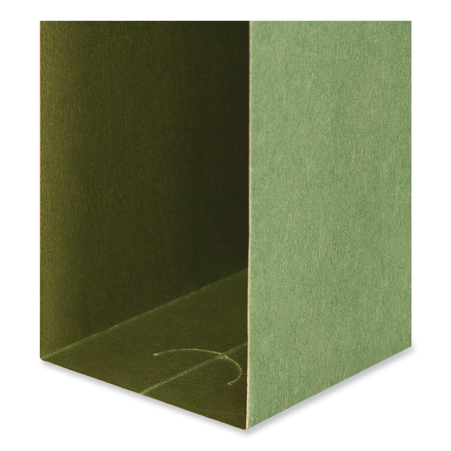 Universal® Box Bottom Hanging File Folders, 2" Capacity, Letter Size, 1/5-Cut Tabs, Standard Green, 25/Box