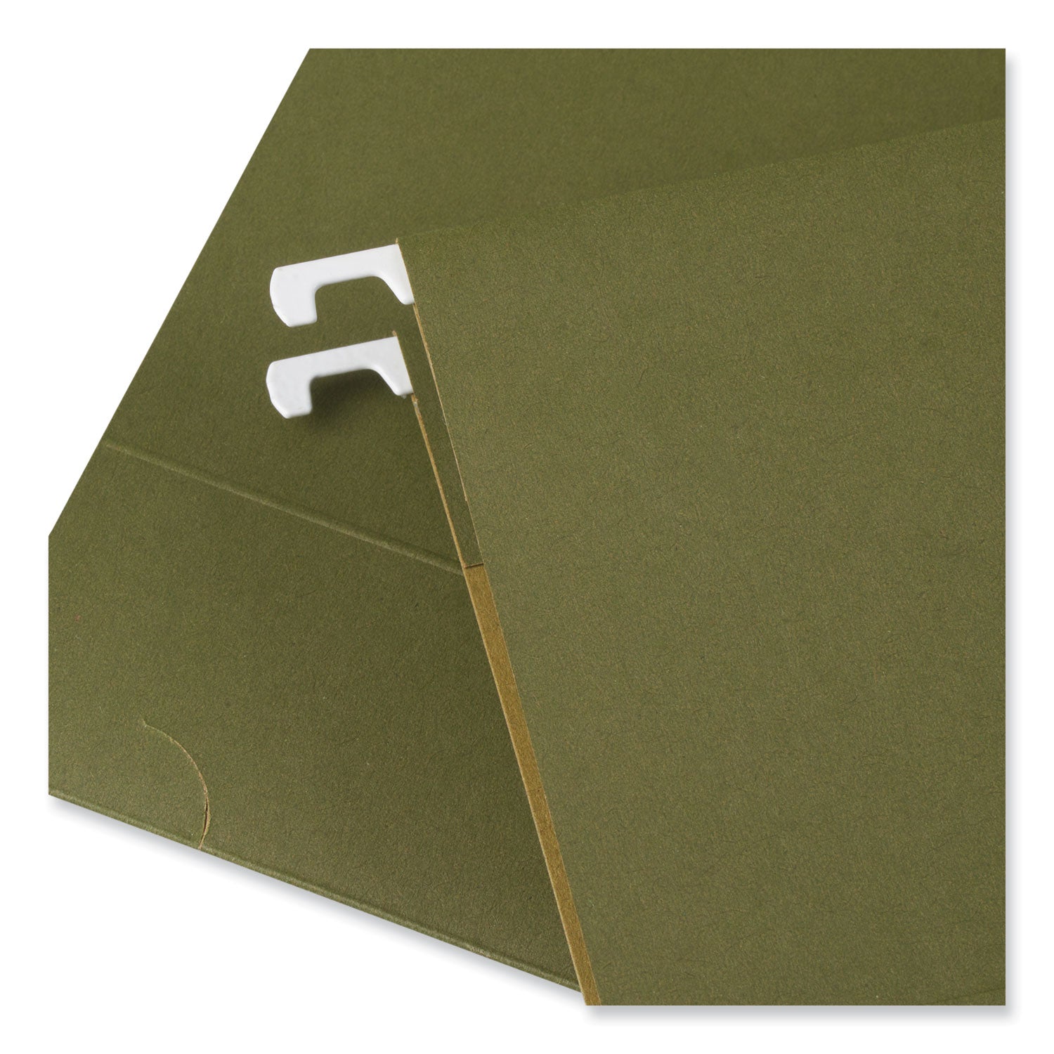 Universal® Box Bottom Hanging File Folders, 1" Capacity, Legal Size, 1/5-Cut Tabs, Standard Green, 25/Box