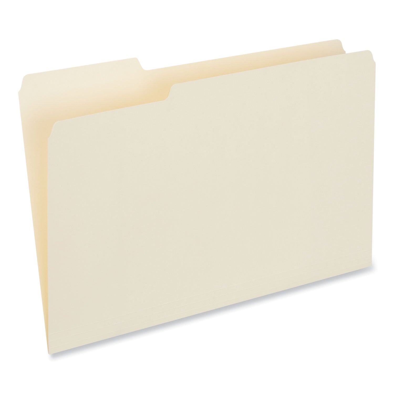 Universal® Top Tab File Folders, 1/3-Cut Tabs: Left Position, Legal Size, 0.75" Expansion, Manila, 100/Box