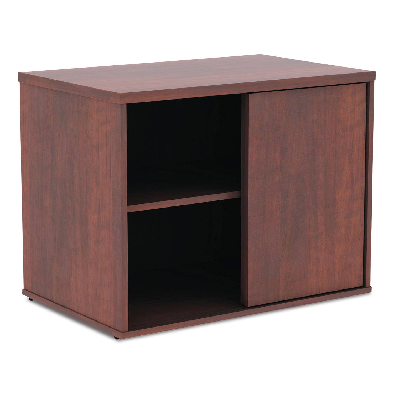 Alera Open Office Low Storage Cabinet Credenza, 29.5 x 19.13 x 22.78, Cherry