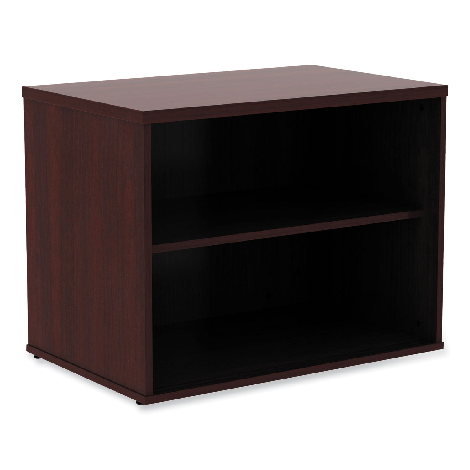 Alera® Alera Open Office Low Storage Cab Cred, 29.5w x 19.13d x 22.78h, Mahogany