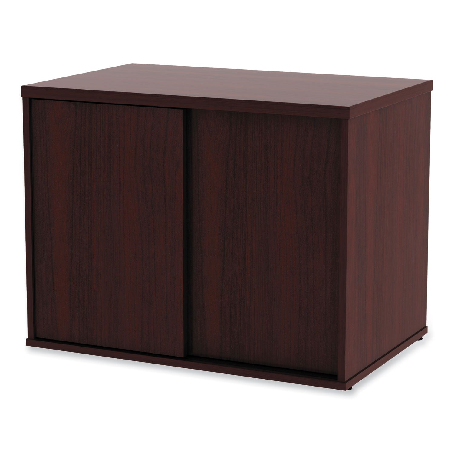 Alera® Alera Open Office Low Storage Cab Cred, 29.5w x 19.13d x 22.78h, Mahogany