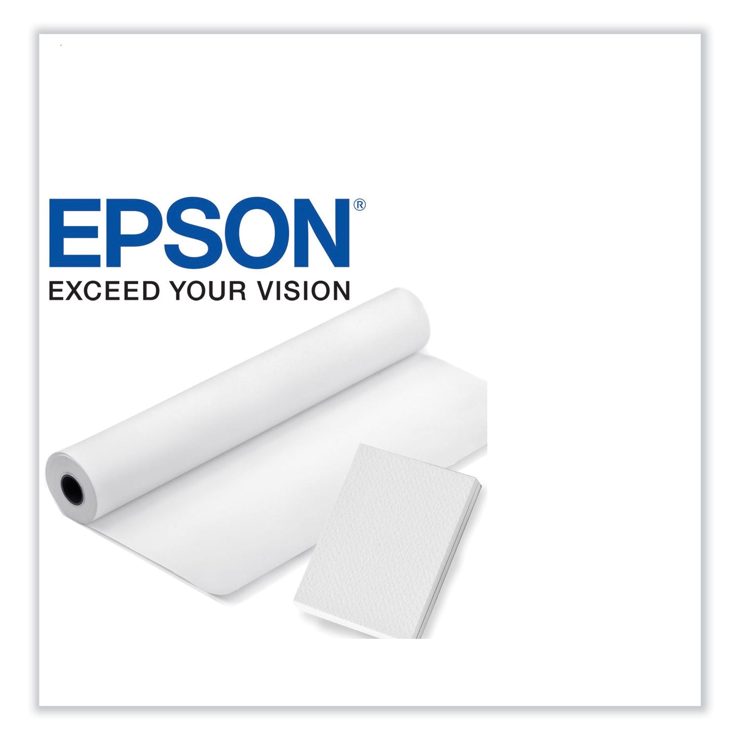 Proofing Paper Roll, 7 mil, 44" x 164 ft, Semi-Matte; Resin White Epson® Flipcost