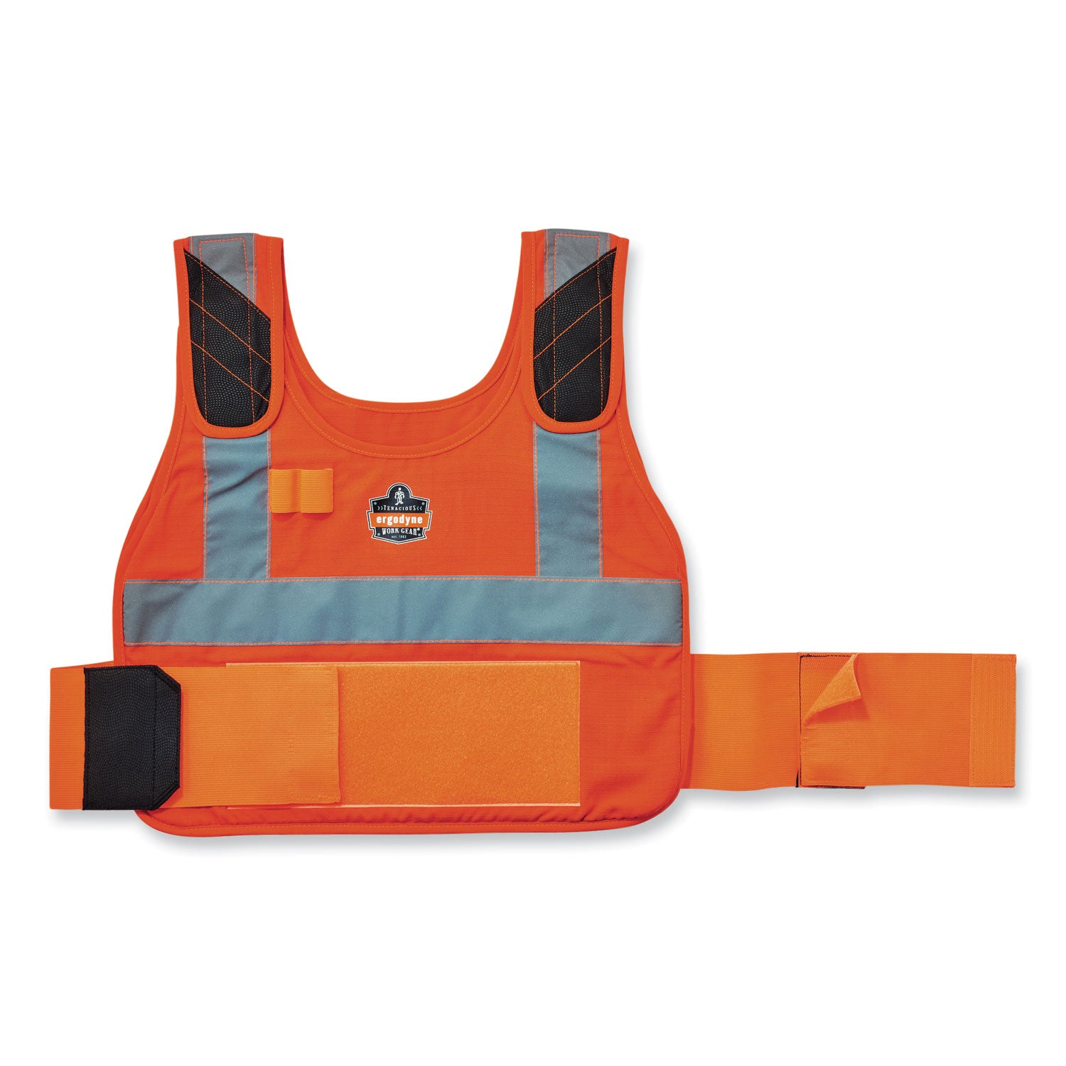 Chill-Its 6225 Premium FR Phase Change Cooling Vest, Modacrylic Cotton, Large/X-Large, Orange ergodyne® Flipcost