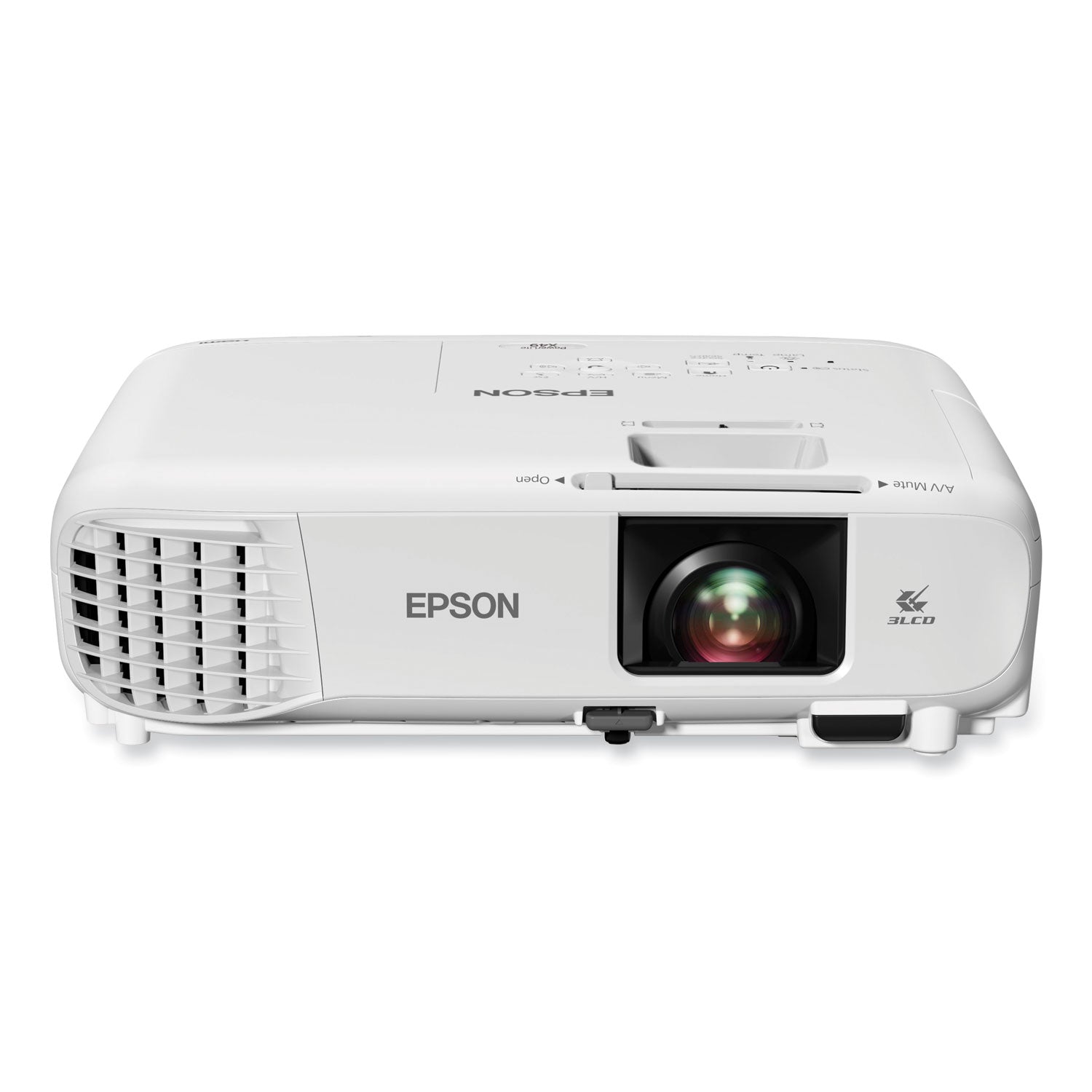 Epson® PowerLite X49 3LCD XGA Classroom Projector, 3,600 lm, 1024 x 768 Pixels, 1.2x Zoom