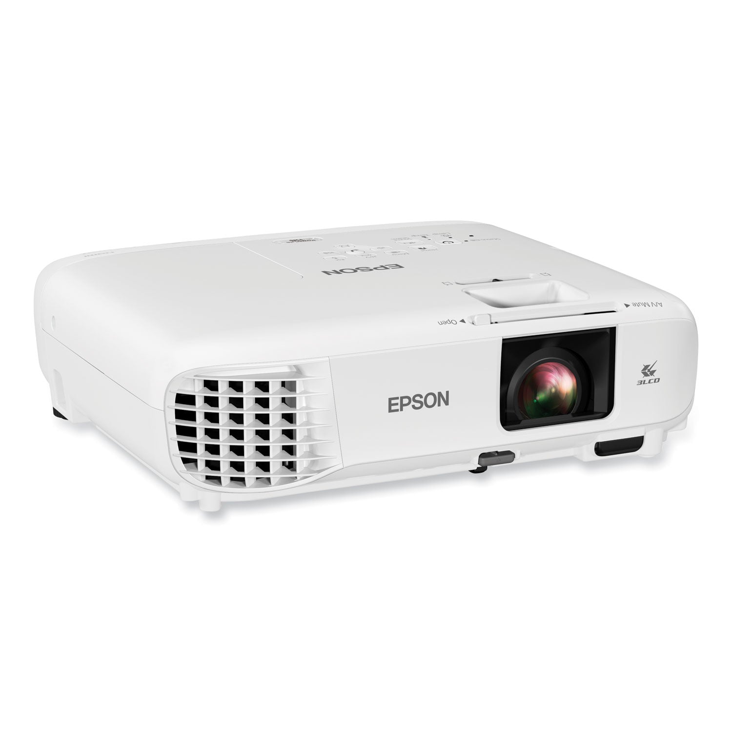 Epson® PowerLite 118 3LCD XGA Classroom Projector, 3,800 lm, 1024 x 768 Pixels, 1.2x Zoom