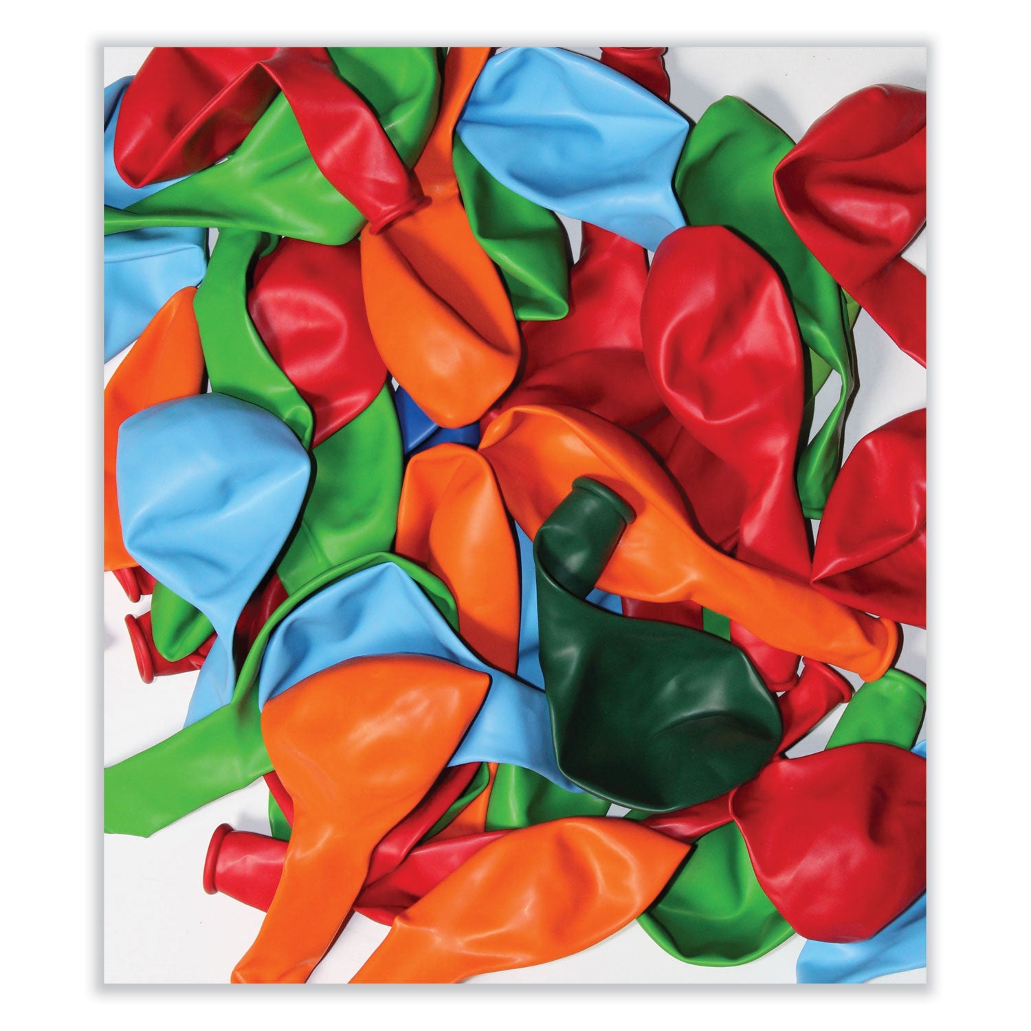 Tablemate® Balloons, 12", Helium Quality Latex, Assorted Colors, 100/Pack, 20 Packs/Carton