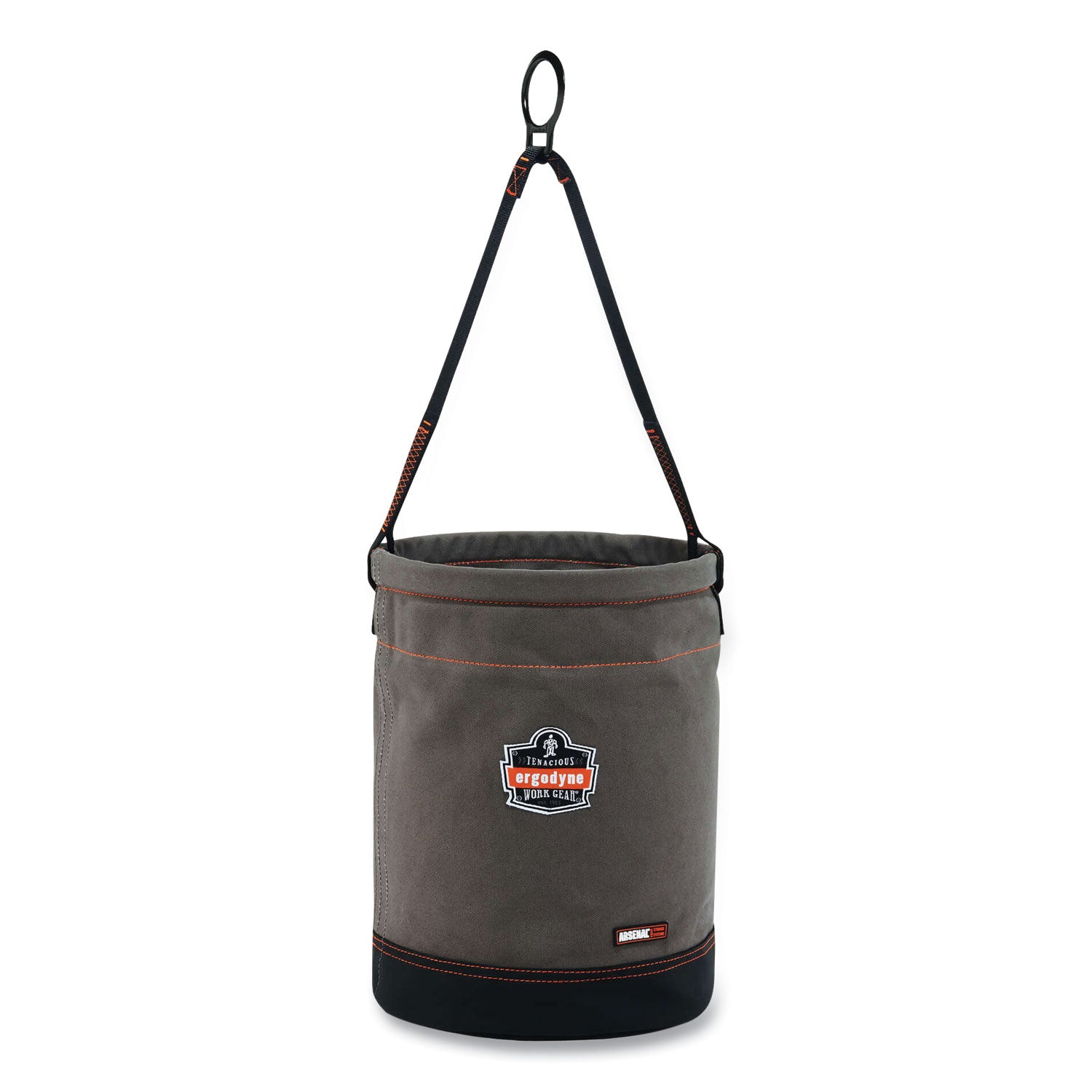 Arsenal 5960 Canvas Hoist Bucket with D-Rings, 150 lb, Gray