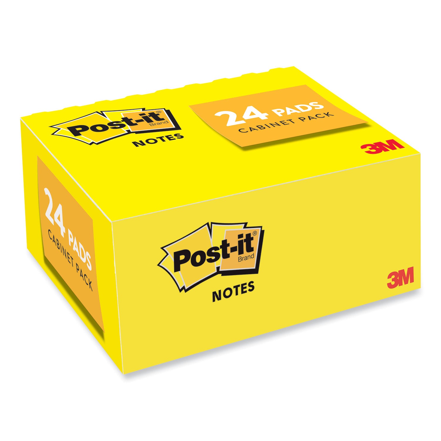 Post-it® Notes Original Pads in Canary Yellow, Value Pack, 1.38" x 1.88", 100 Sheets/Pad, 24 Pads/Pack