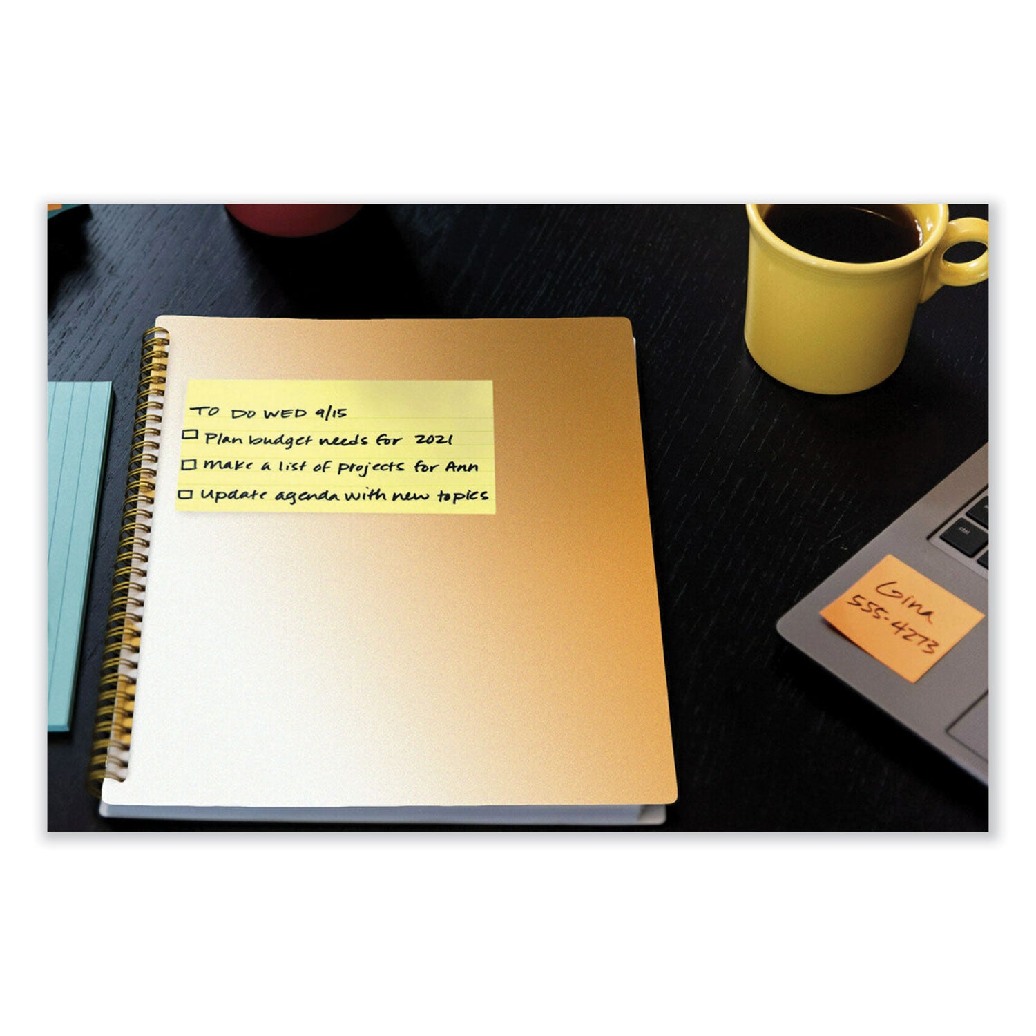 Post-it® Notes Original Pads in Canary Yellow, 3" x 5", 100 Sheets/Pad, 12 Pads/Pack