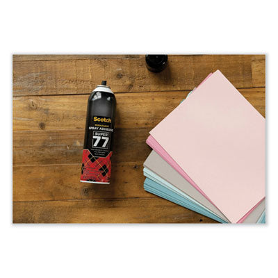 Scotch® Super 77 Multipurpose Spray Adhesive, 13.57 oz, Dries Clear Flipcost Flipcost