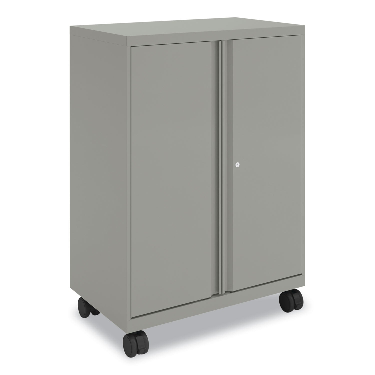 Smartlink Mobile Cabinet, 10 Compartments, 30w x 18d x 42.32h, Platinum Metallic