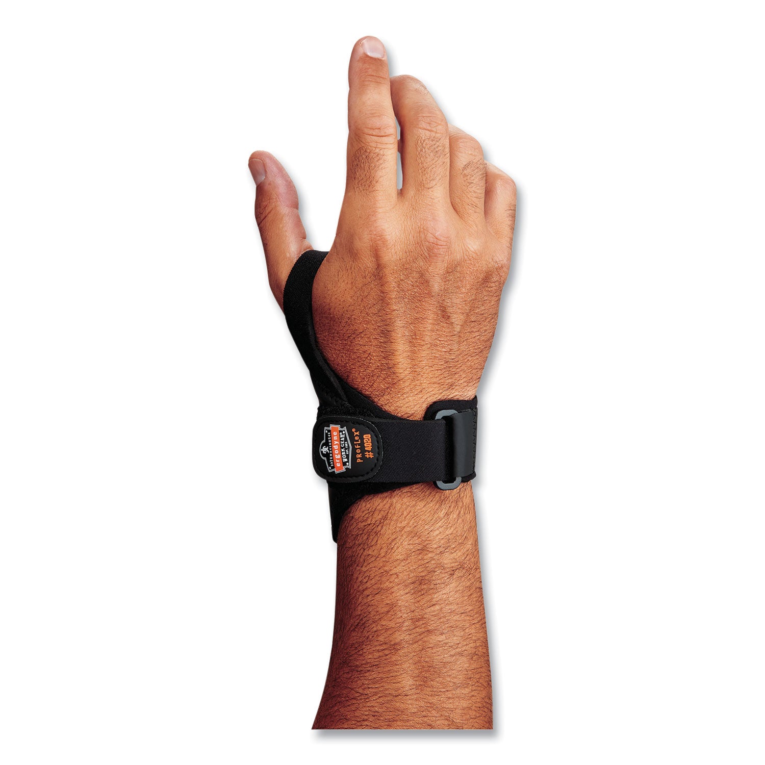 Ergodyne® ProFlex 4020 Lightweight Wrist Support, Large/X-Large, Fits Right Hand, Black