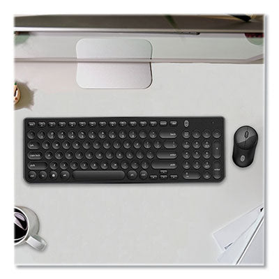 Pro Wireless Keyboard & Optical Mouse Combo, 2.4 GHz Frequency, Black Flipcost Flipcost