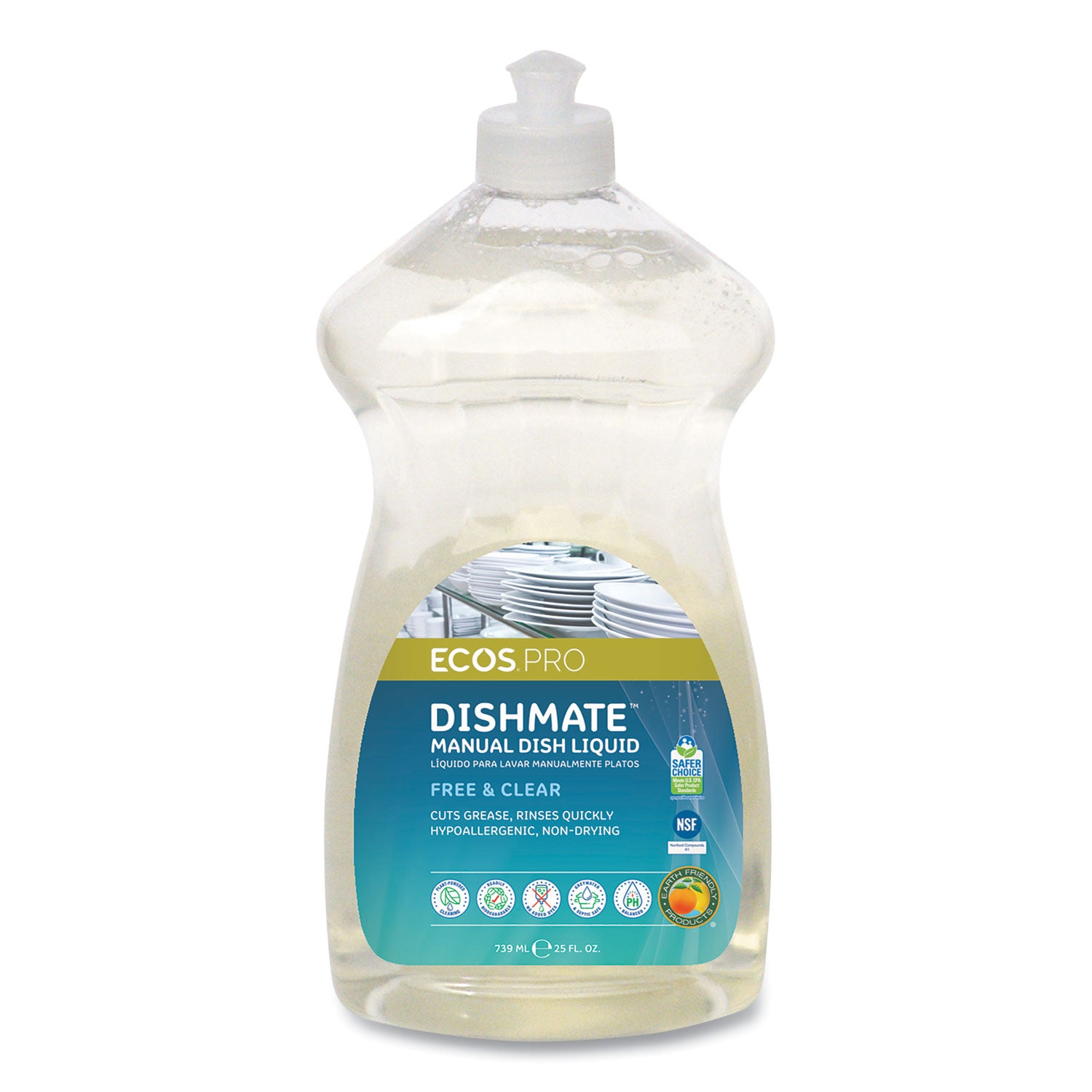 ECOS® PRO Dishmate Manual Dish Liquid, 25 oz Bottle