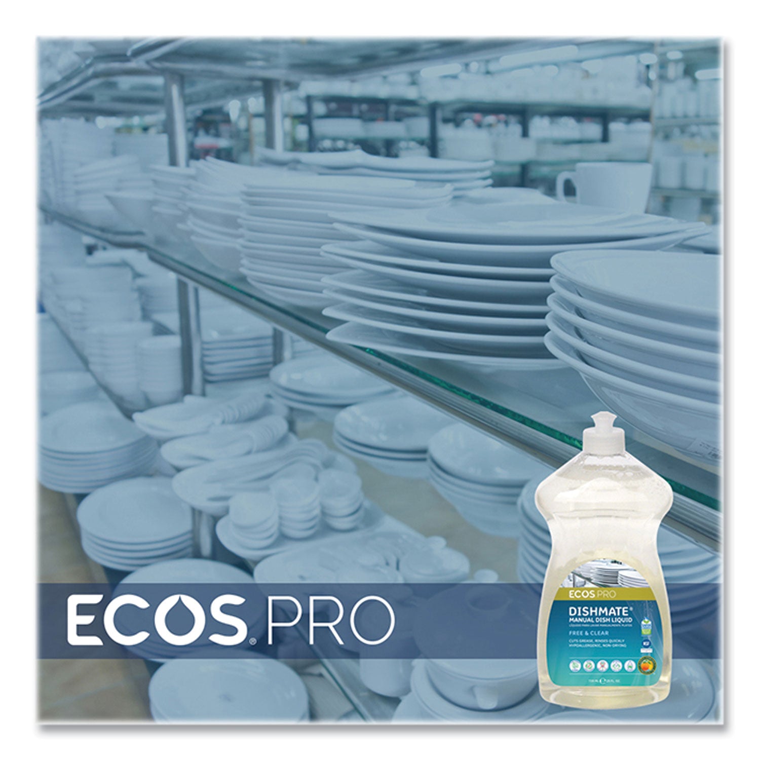 ECOS® PRO Dishmate Manual Dish Liquid, 25 oz Bottle