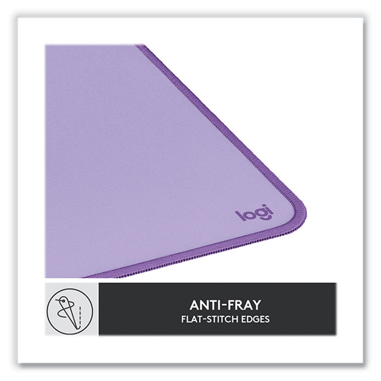 Logitech® Studio Series Polyester Desk Mat, 27.5 x 11.8, Lavender