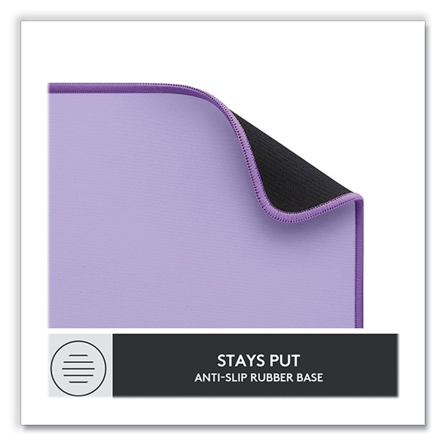 Logitech® Studio Series Polyester Desk Mat, 27.5 x 11.8, Lavender